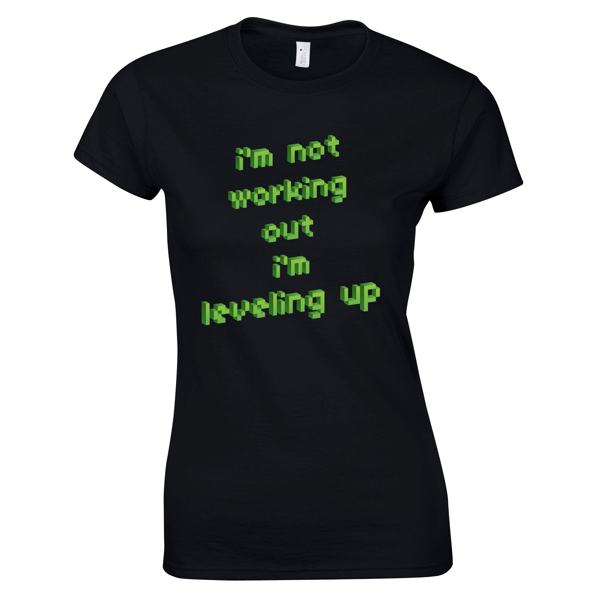 Joke Gaming Womens T Shirt Not Working Out, I'm Levelling Up