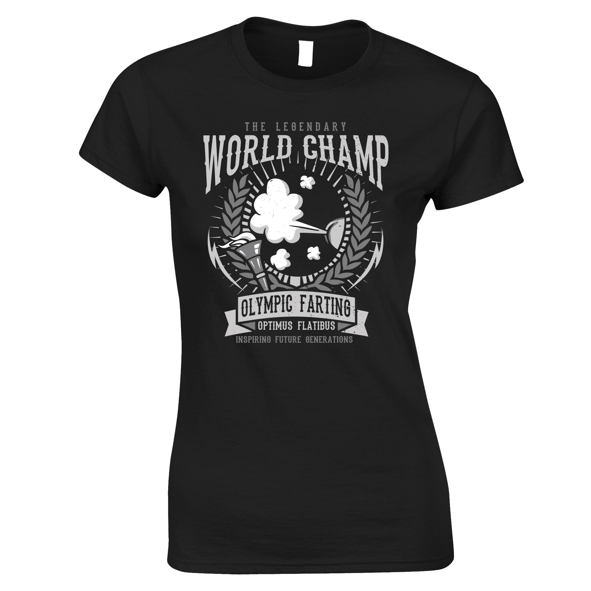 Farting Olympic Champion Womens T Shirt