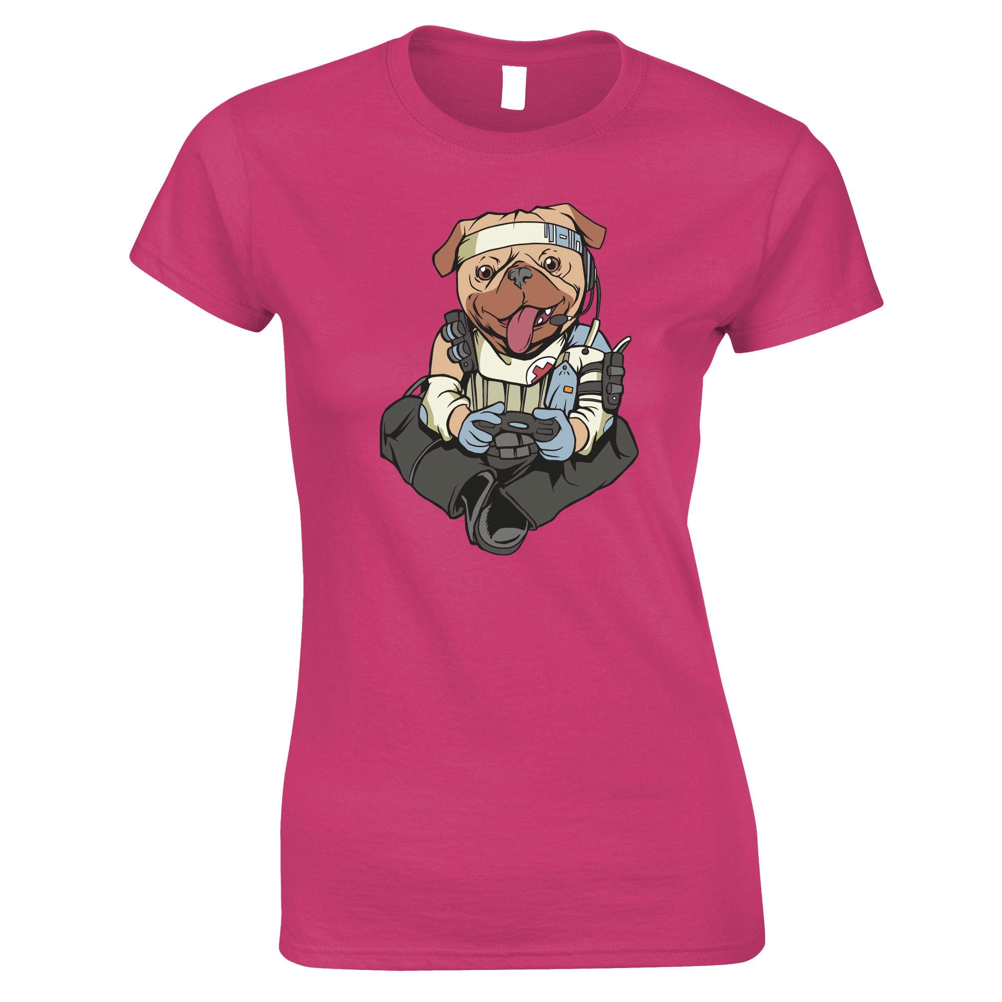 Apex Predator Pug Lifeline Womens T Shirt