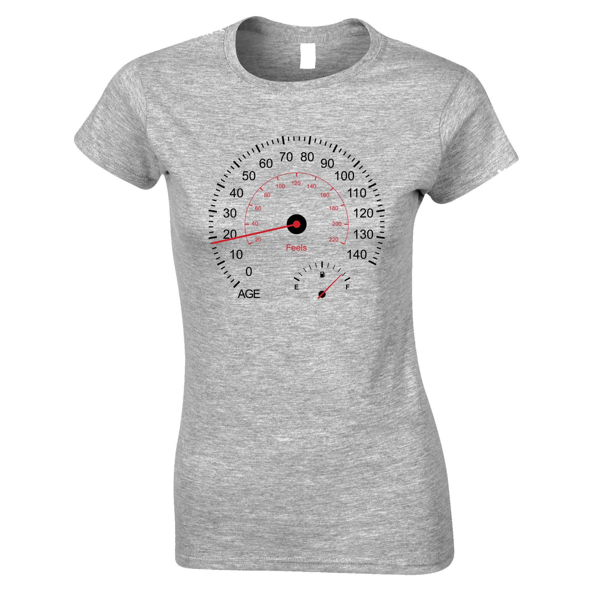 18th Birthday Womens T Shirt Car Speedometer (2005)