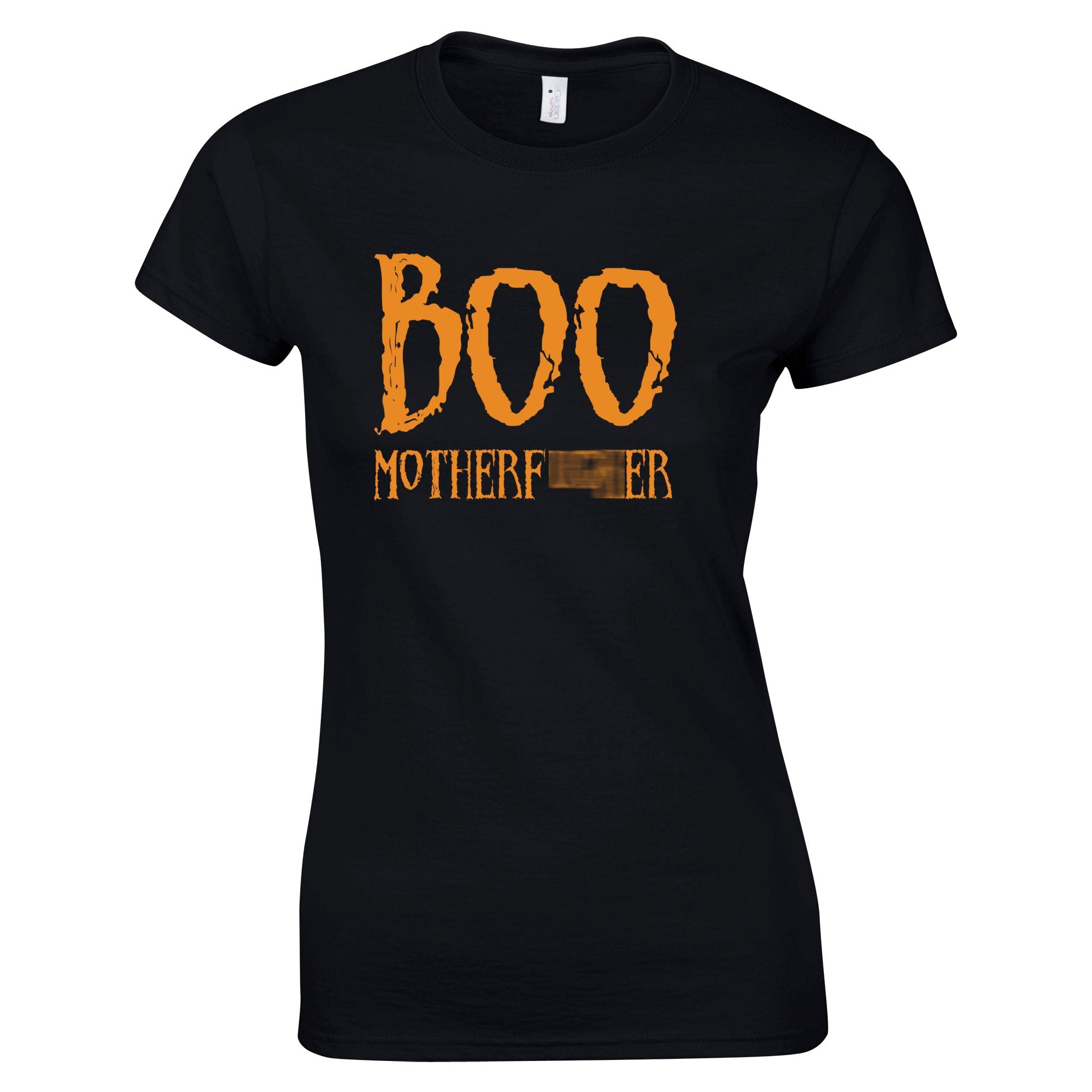 Halloween Novelty Womens T Shirt Boo Motherfucker