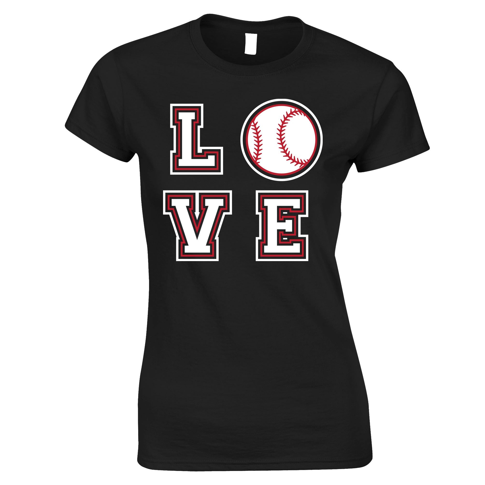 Love Baseball Womens T Shirt