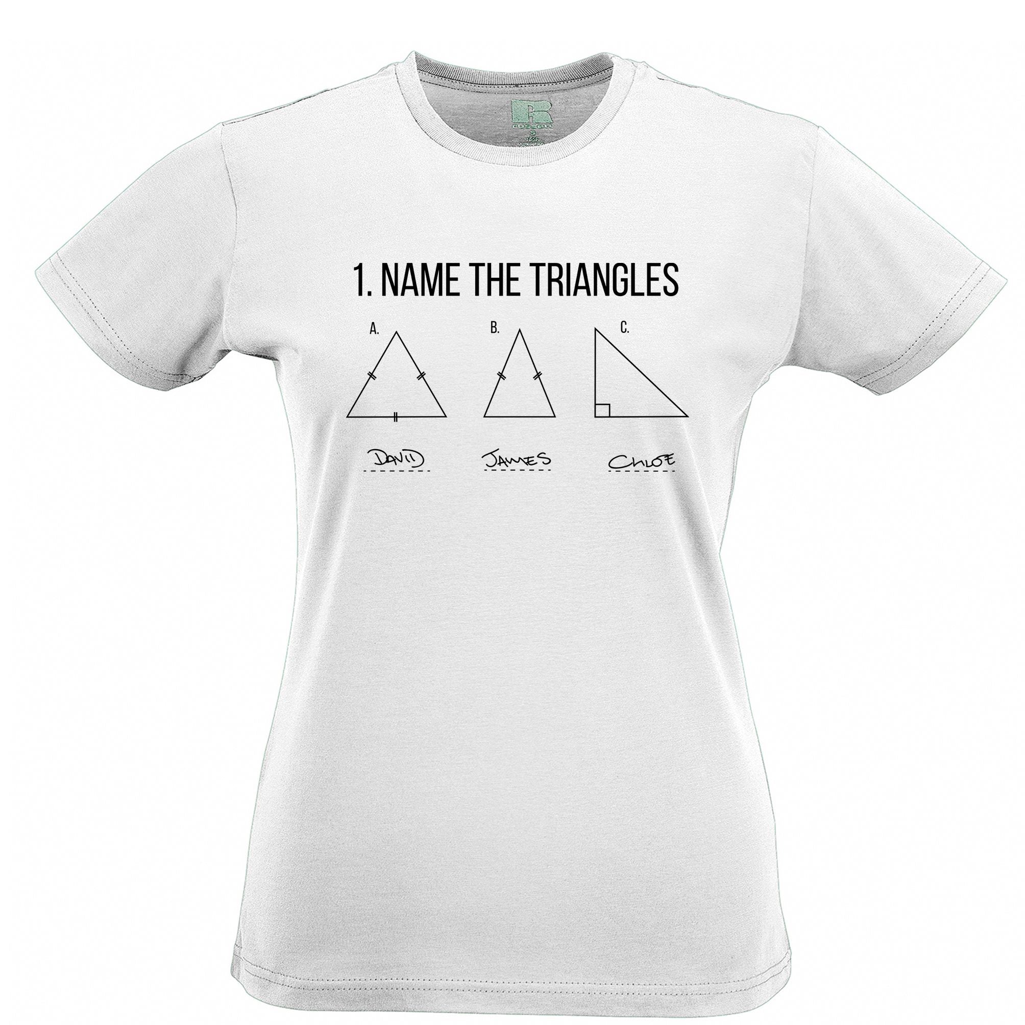 Name The Triangles Womens T Shirt