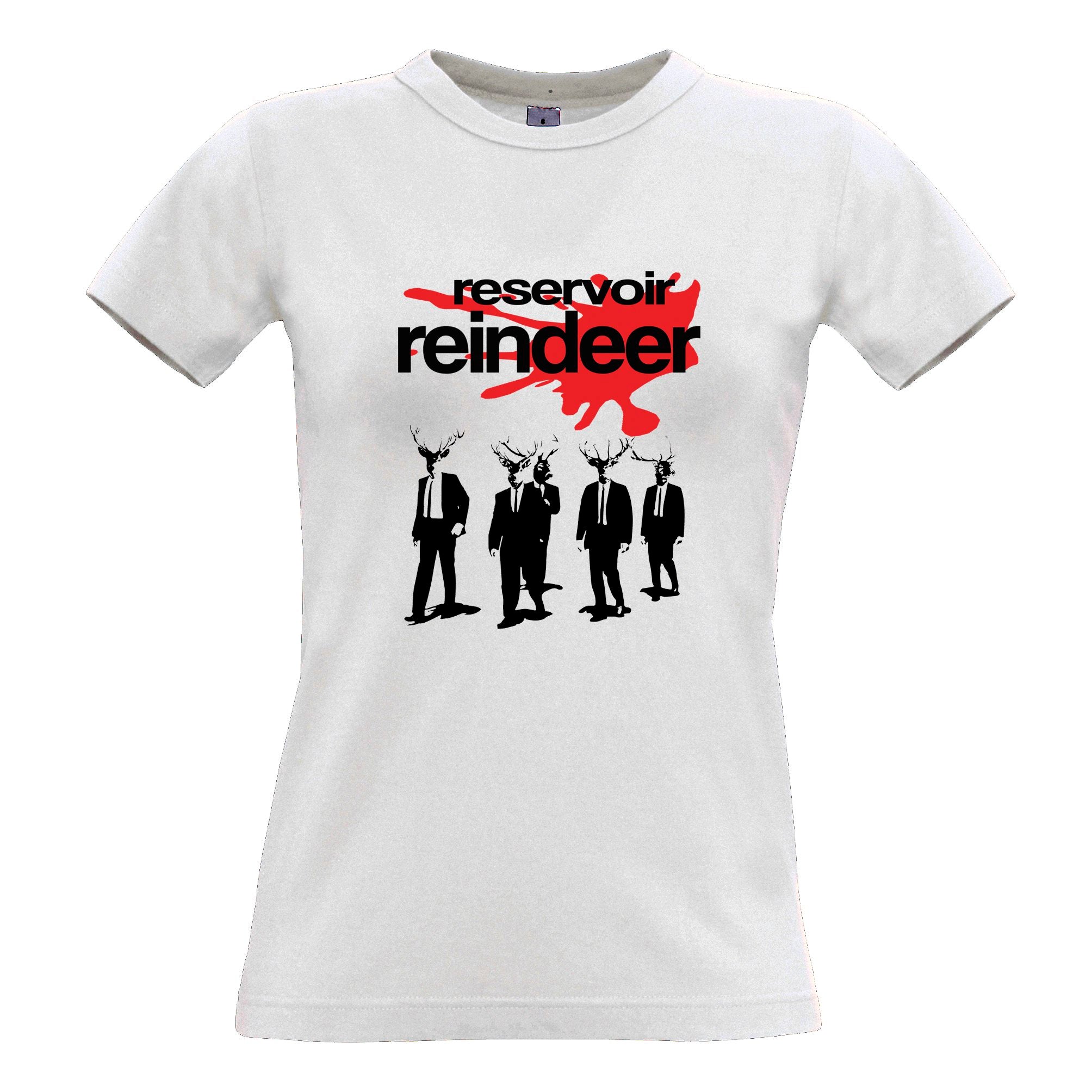 Reservoir Reindeer Chrismas Womens T Shirt