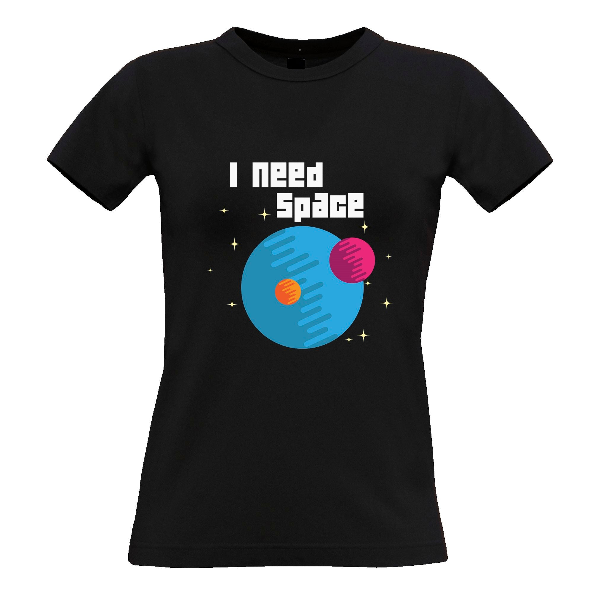 'I Need Space' Planets Womens T Shirt