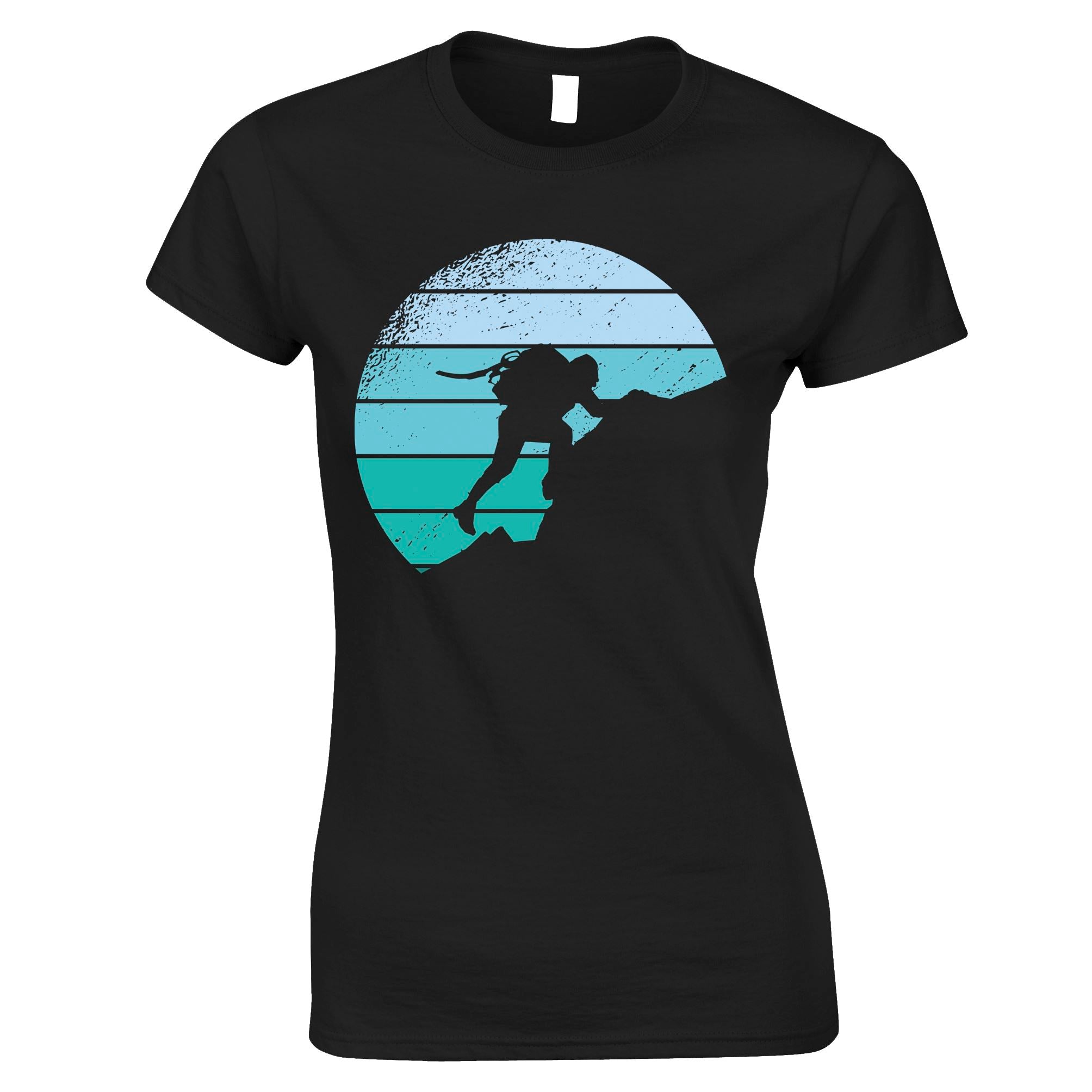 Rock Climber Womens T Shirt