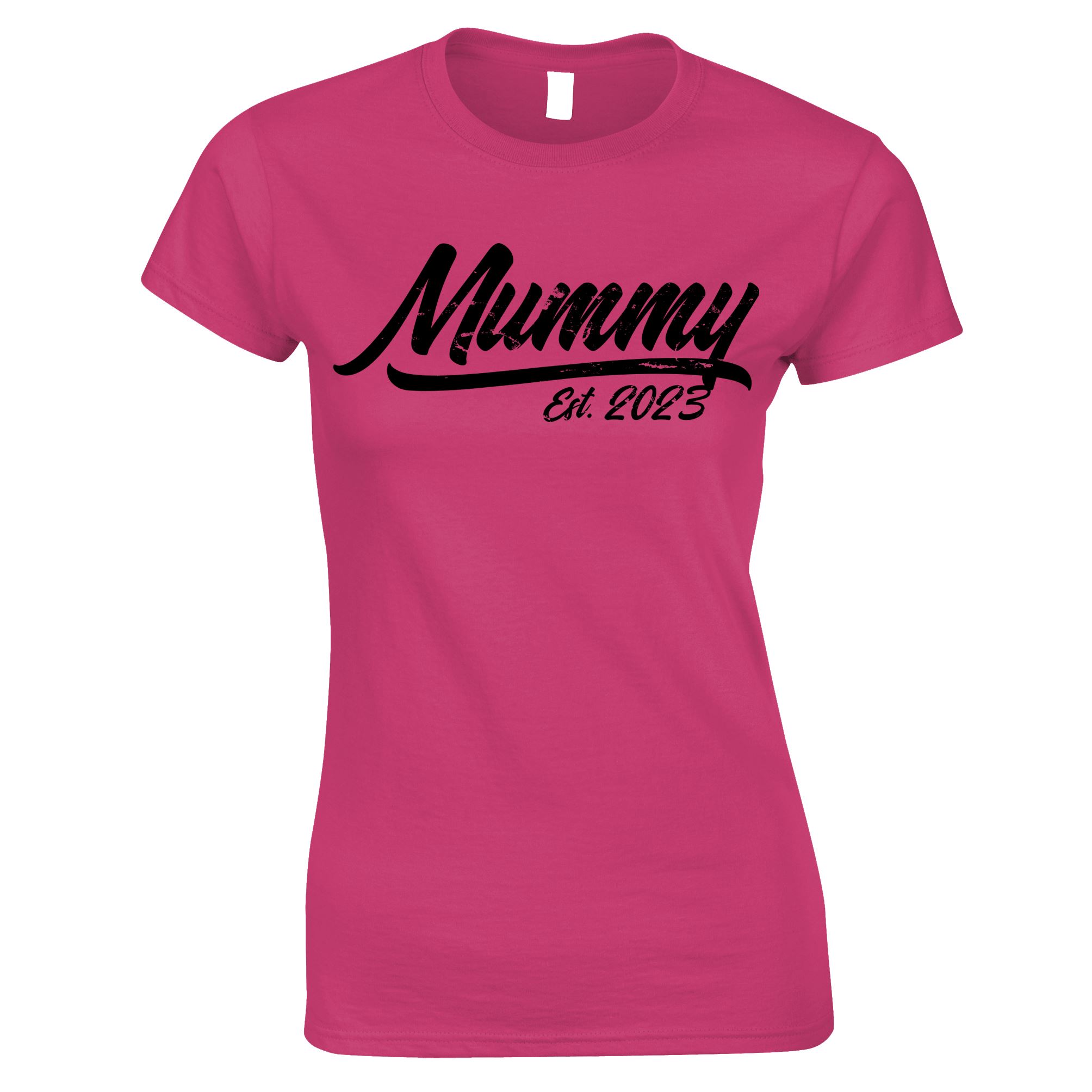 Mother's Day Womens T Shirt Mummy Established 2023