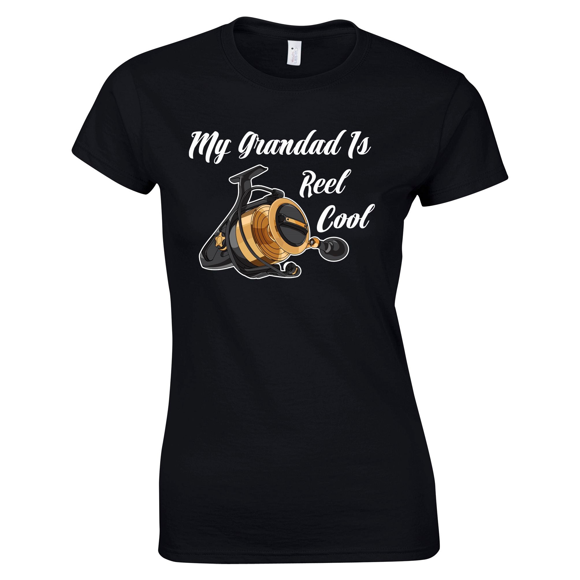 My Grandad Is Reel Cool Fishing Womens T Shirt