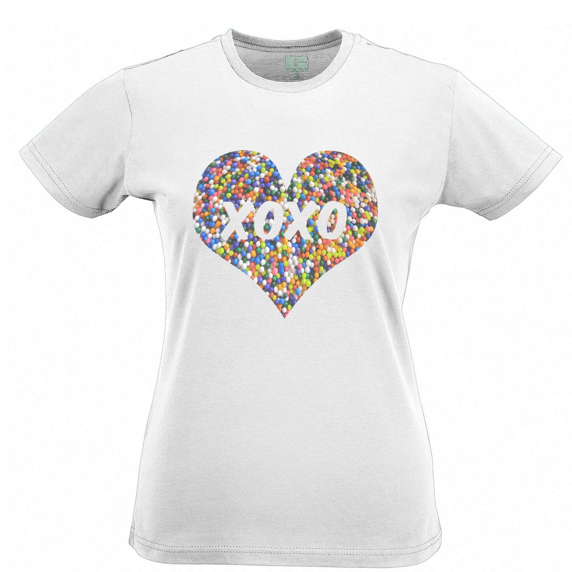 Sweetheart Womens T Shirt XOXO Love And Kisses Logo