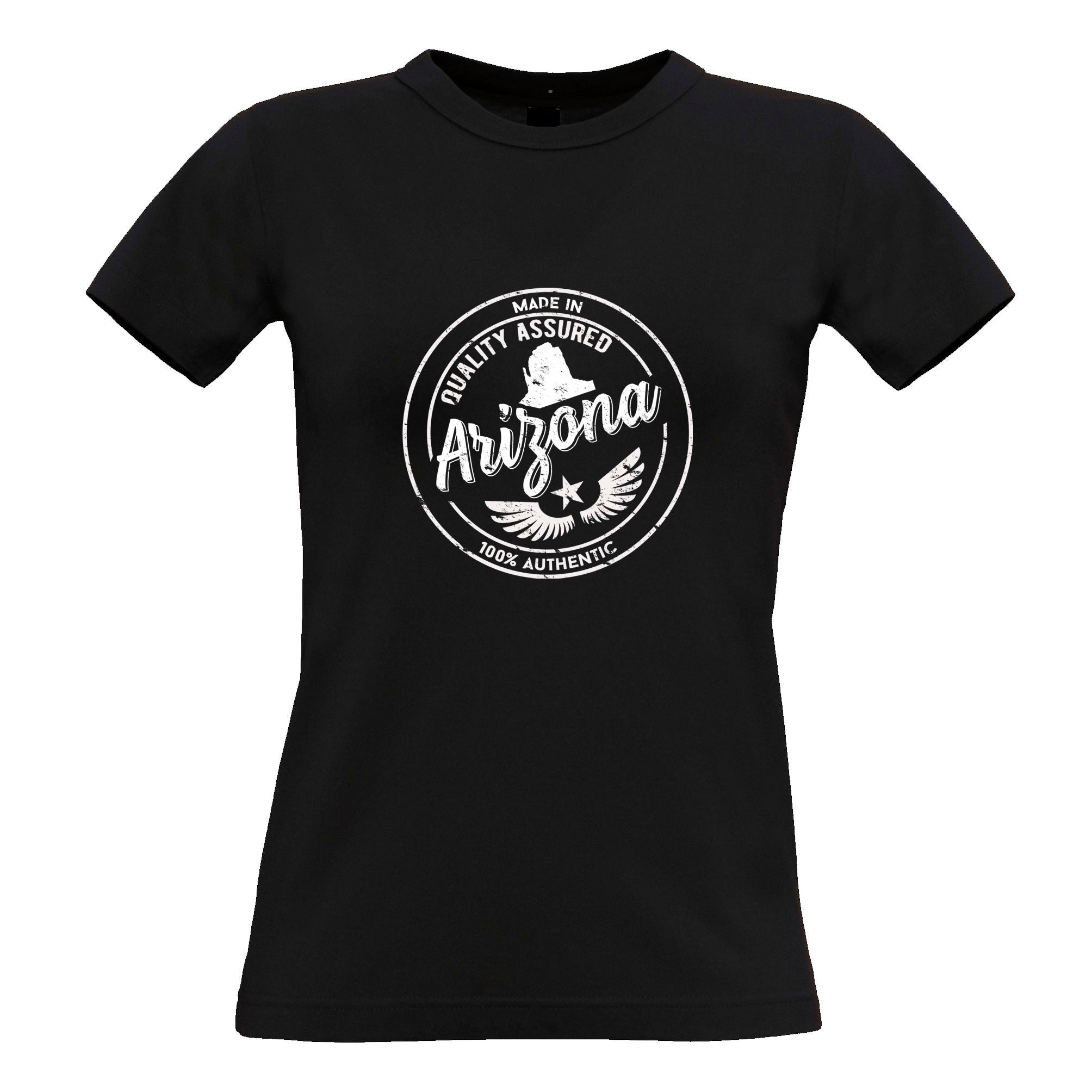 Hometown Pride Womens T Shirt Made in Arizona Stamp