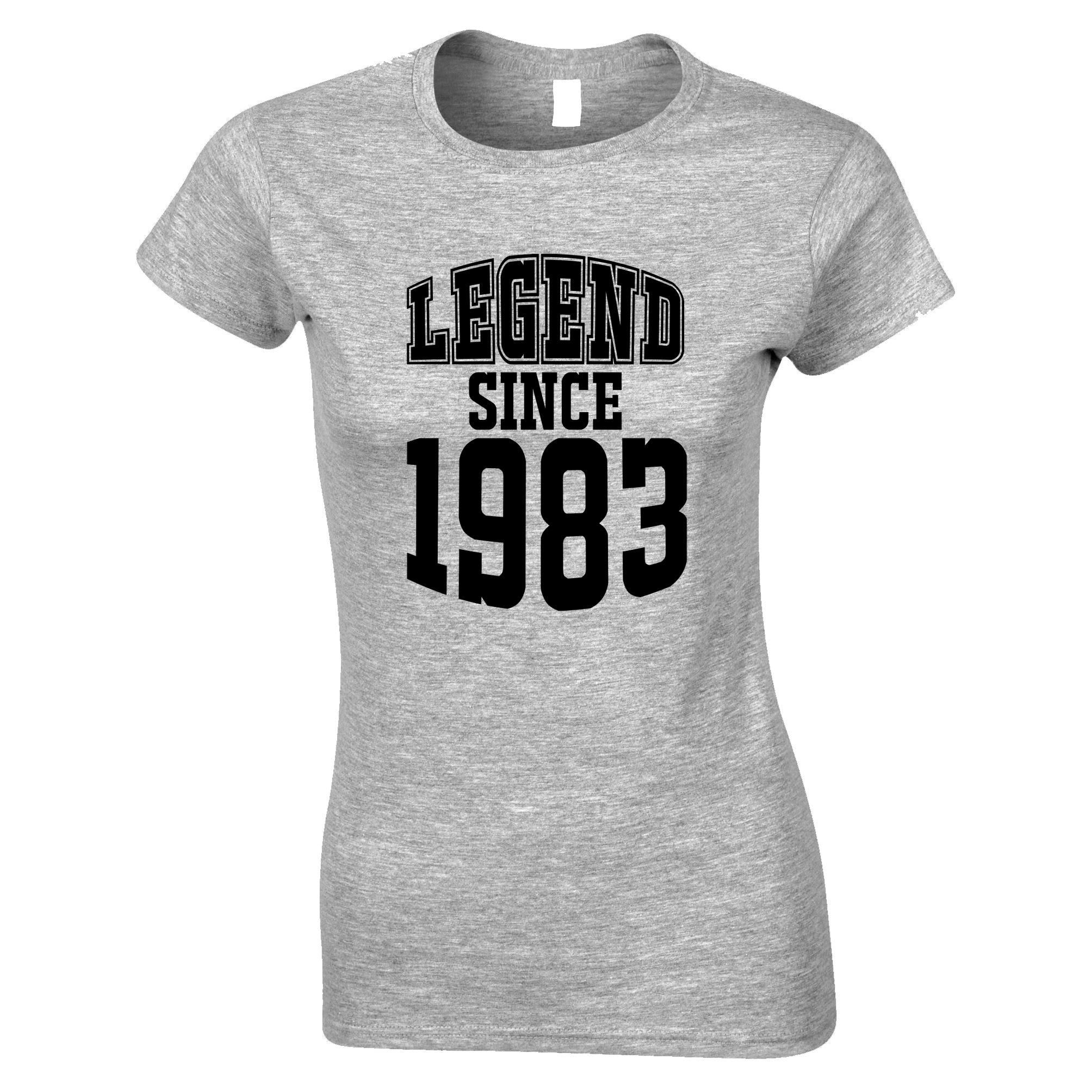 40th Birthday Womens T Shirt Legend Since 1983