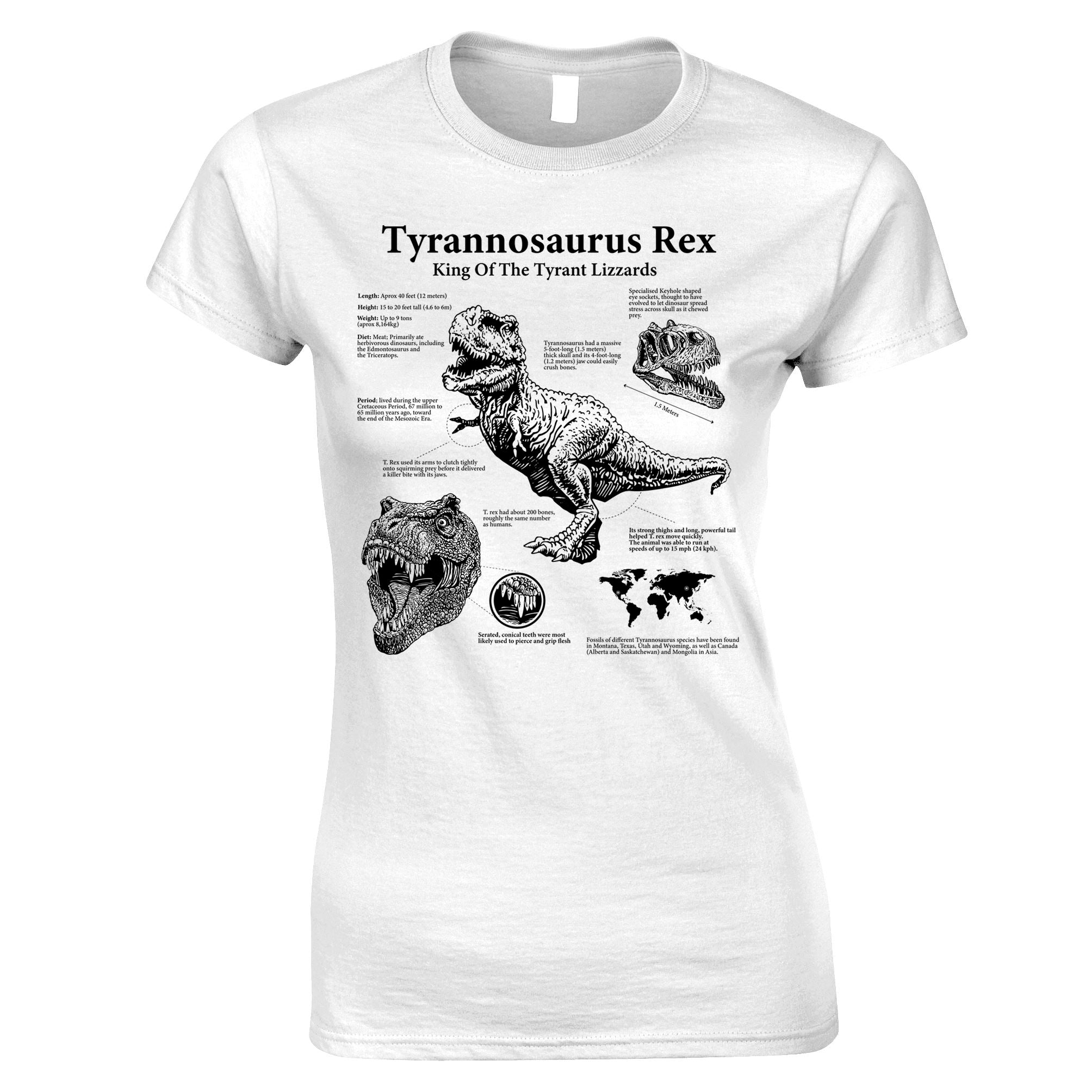 T. Rex Infographic Womens T Shirt