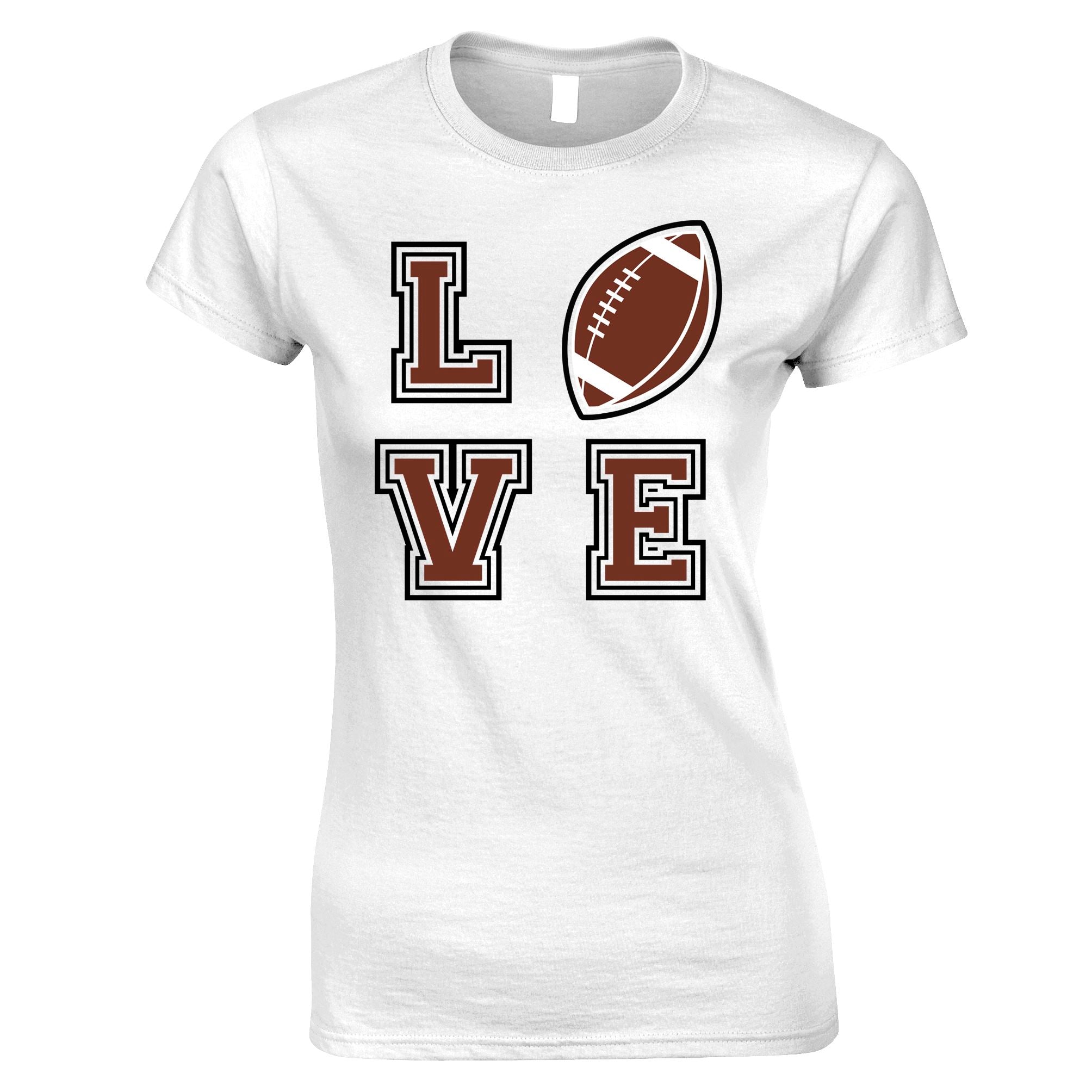 Love American Football Womens T Shirt