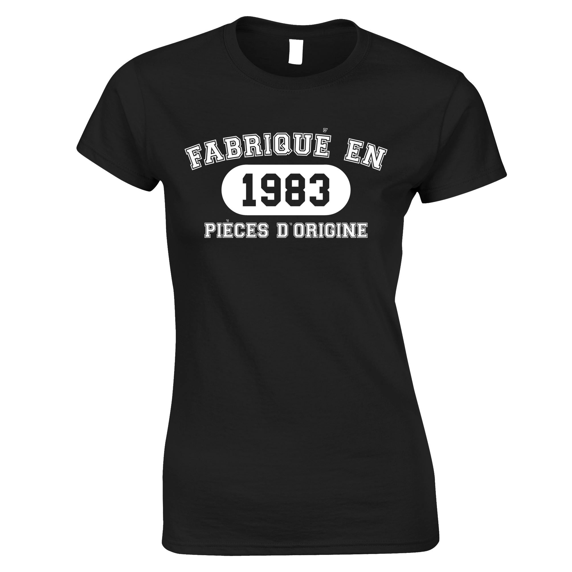 French 40th Birthday Womens T Shirt All Original Parts