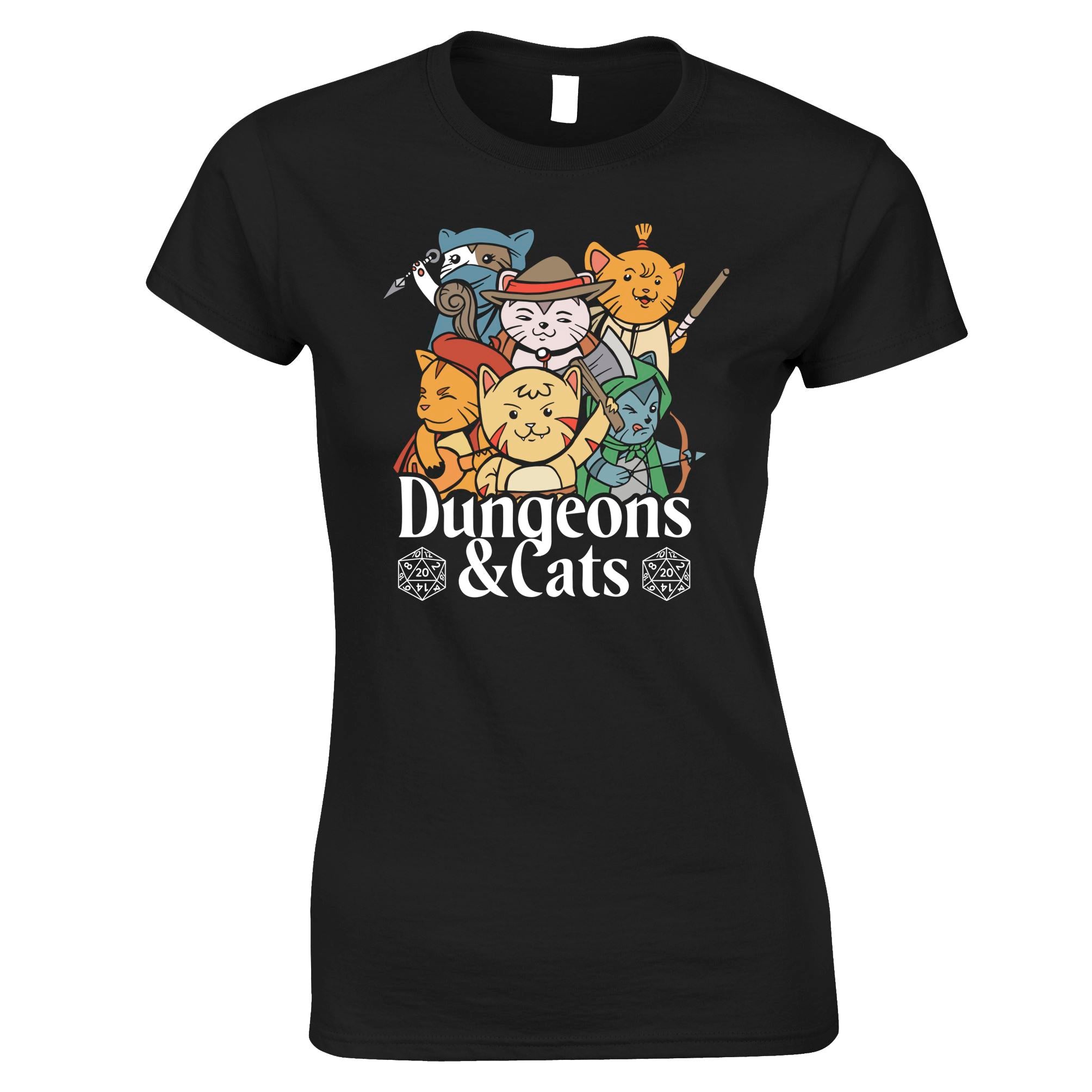 Dungeons and Cats Womens T Shirt