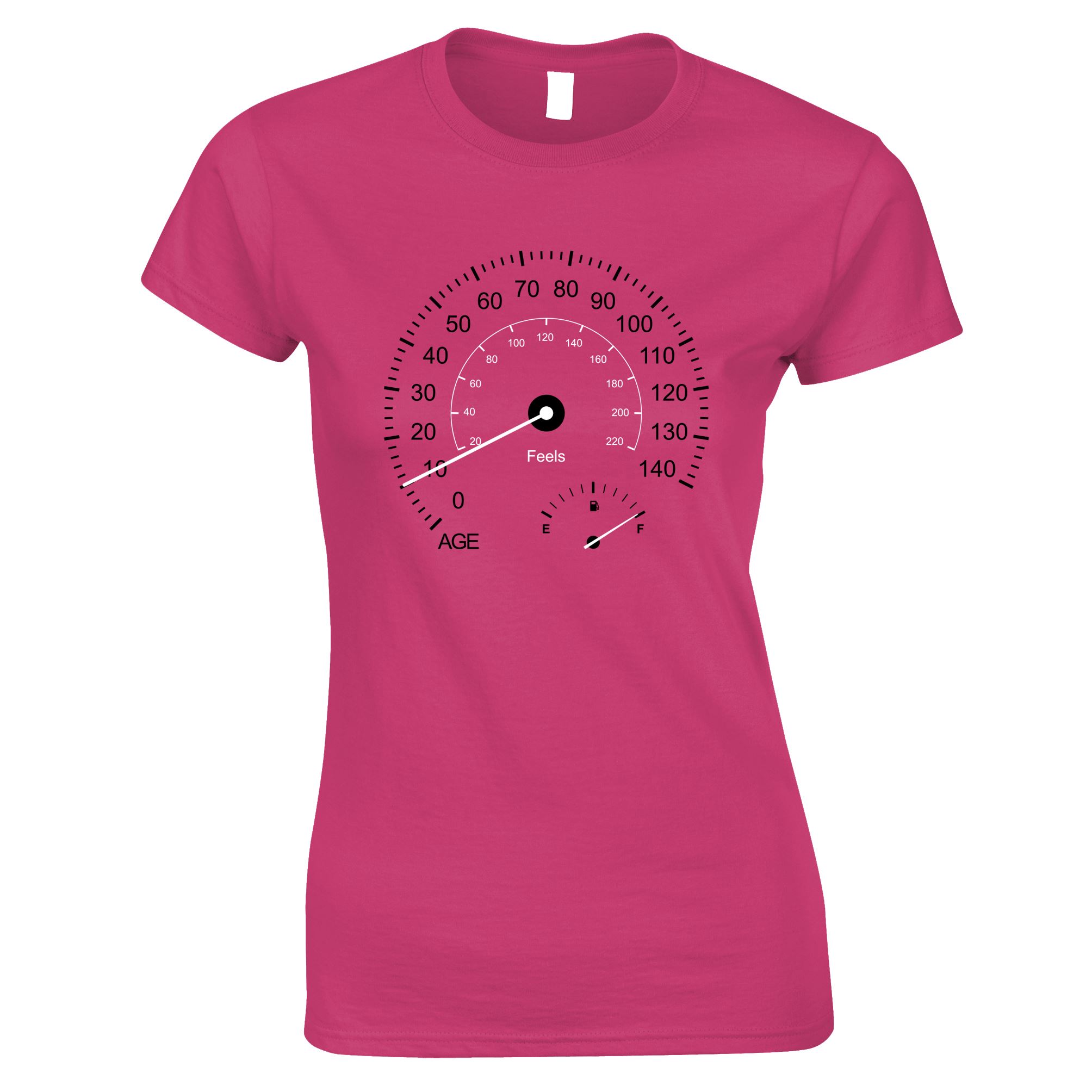 10th Birthday Womens T Shirt Car Speedometer (2013)