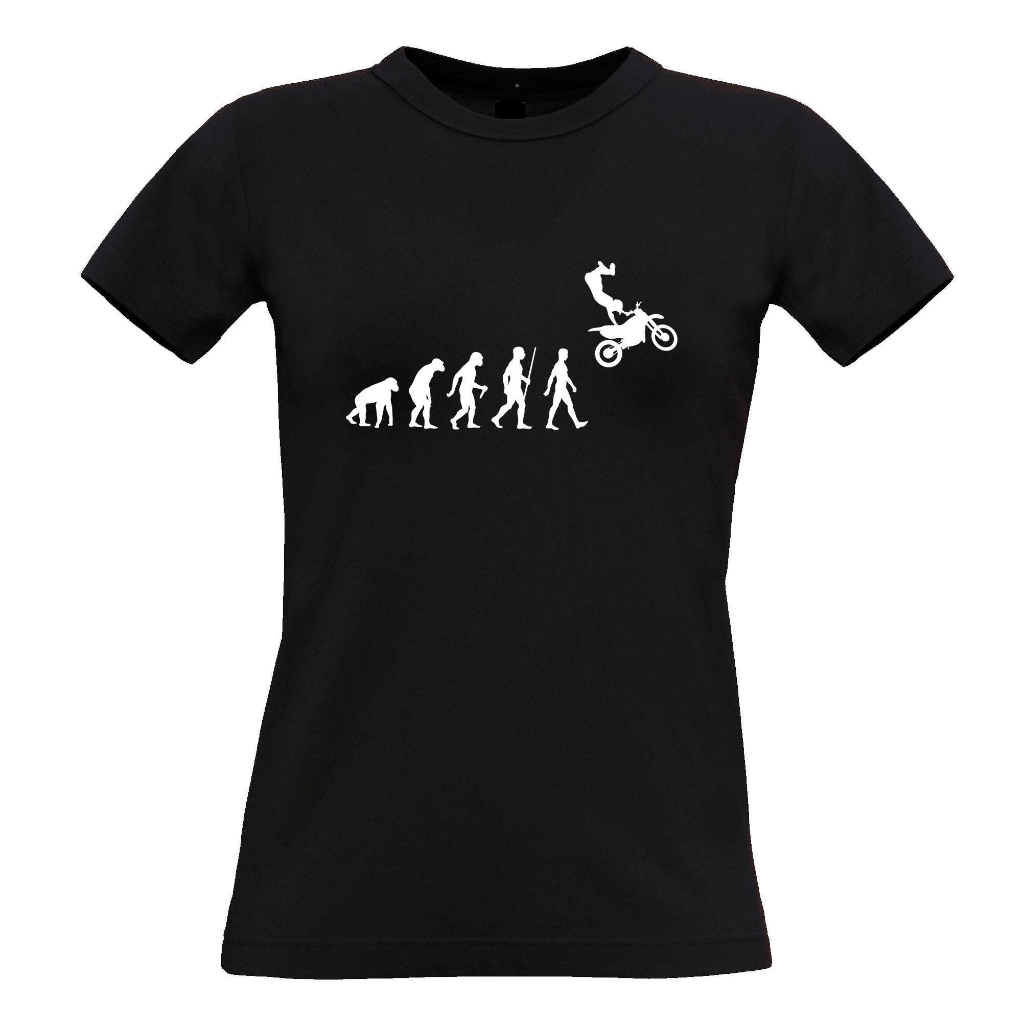 Evolution of Motocross Womens T Shirt