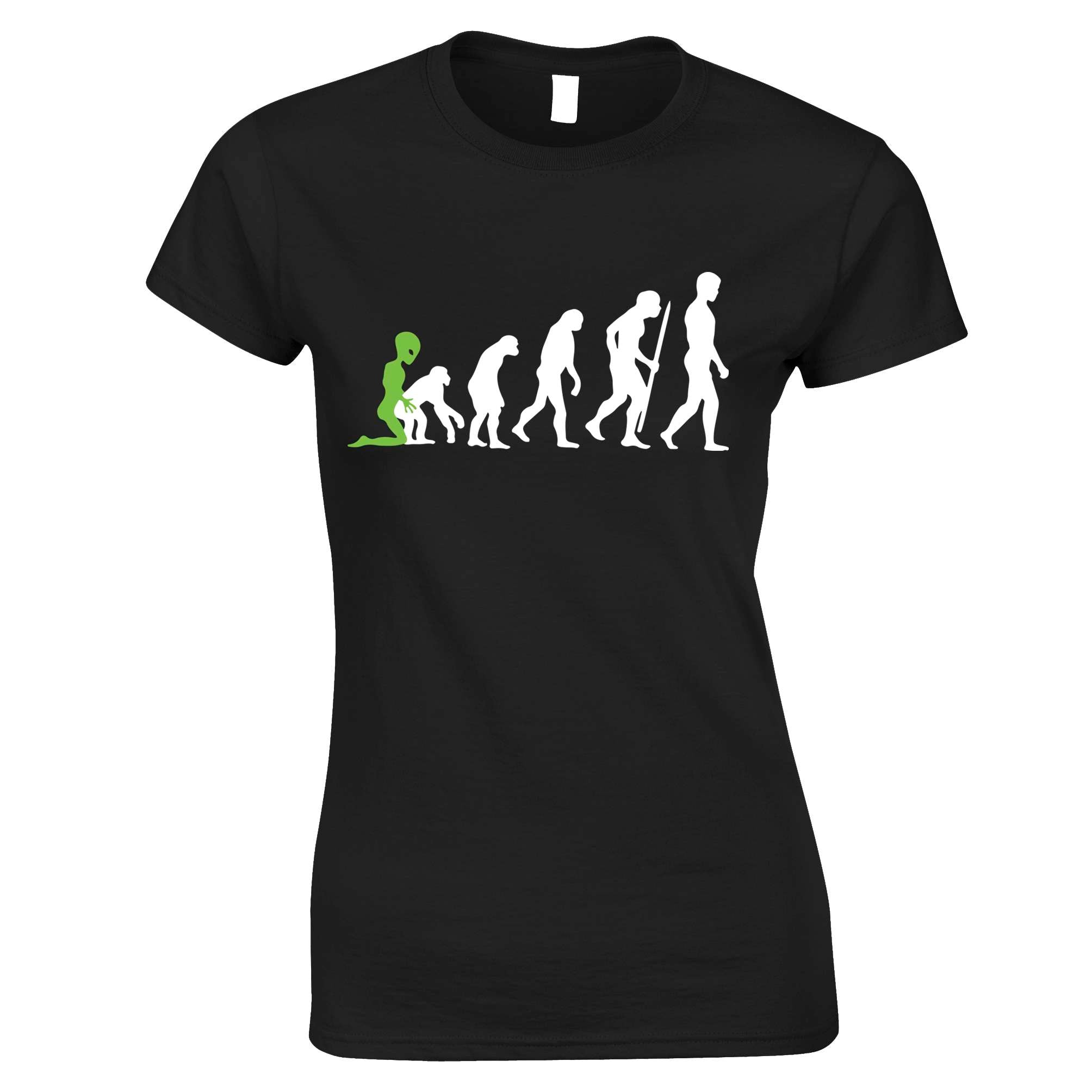 ET Evolution of Man Womens T Shirt