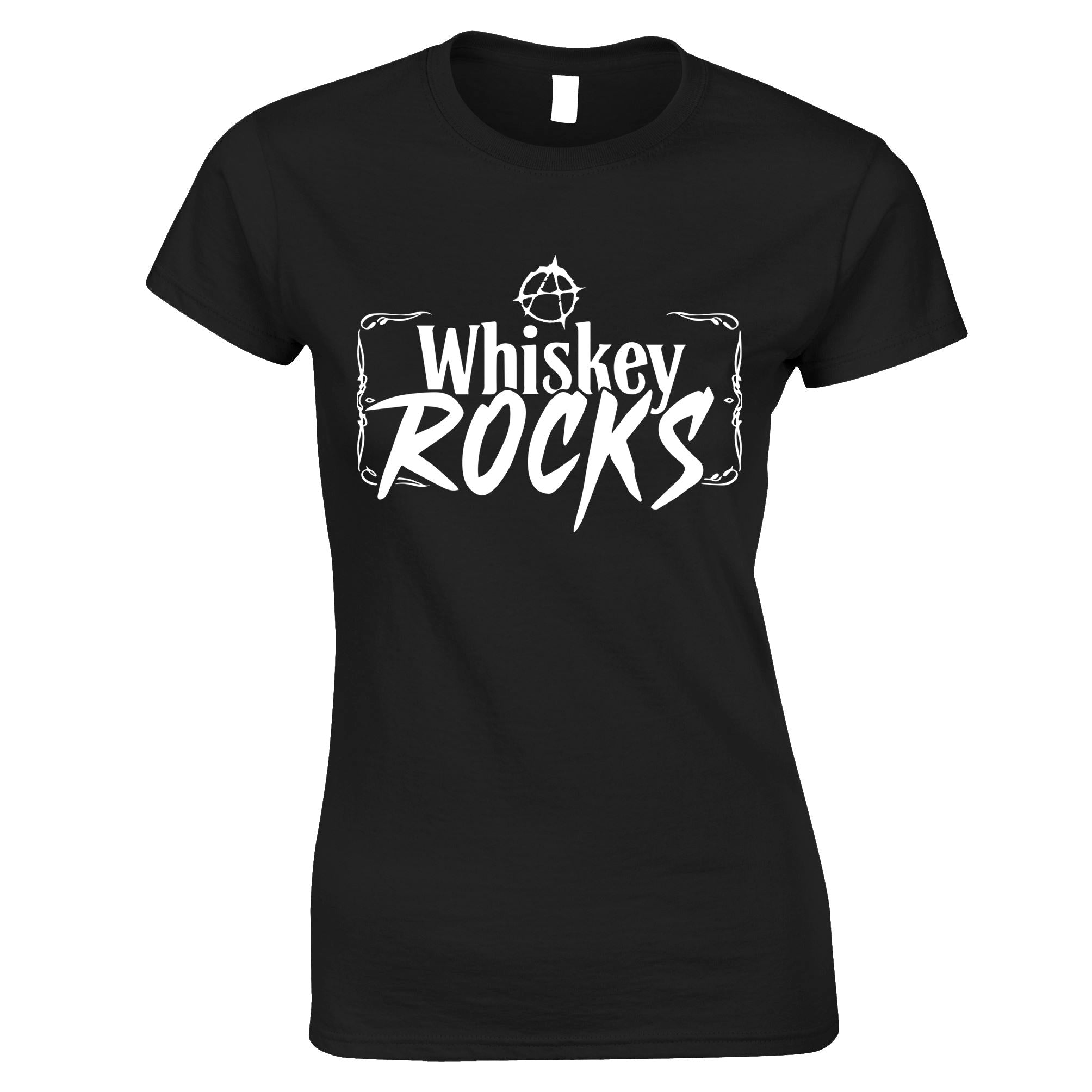 Whiskey Rocks Womens T Shirt