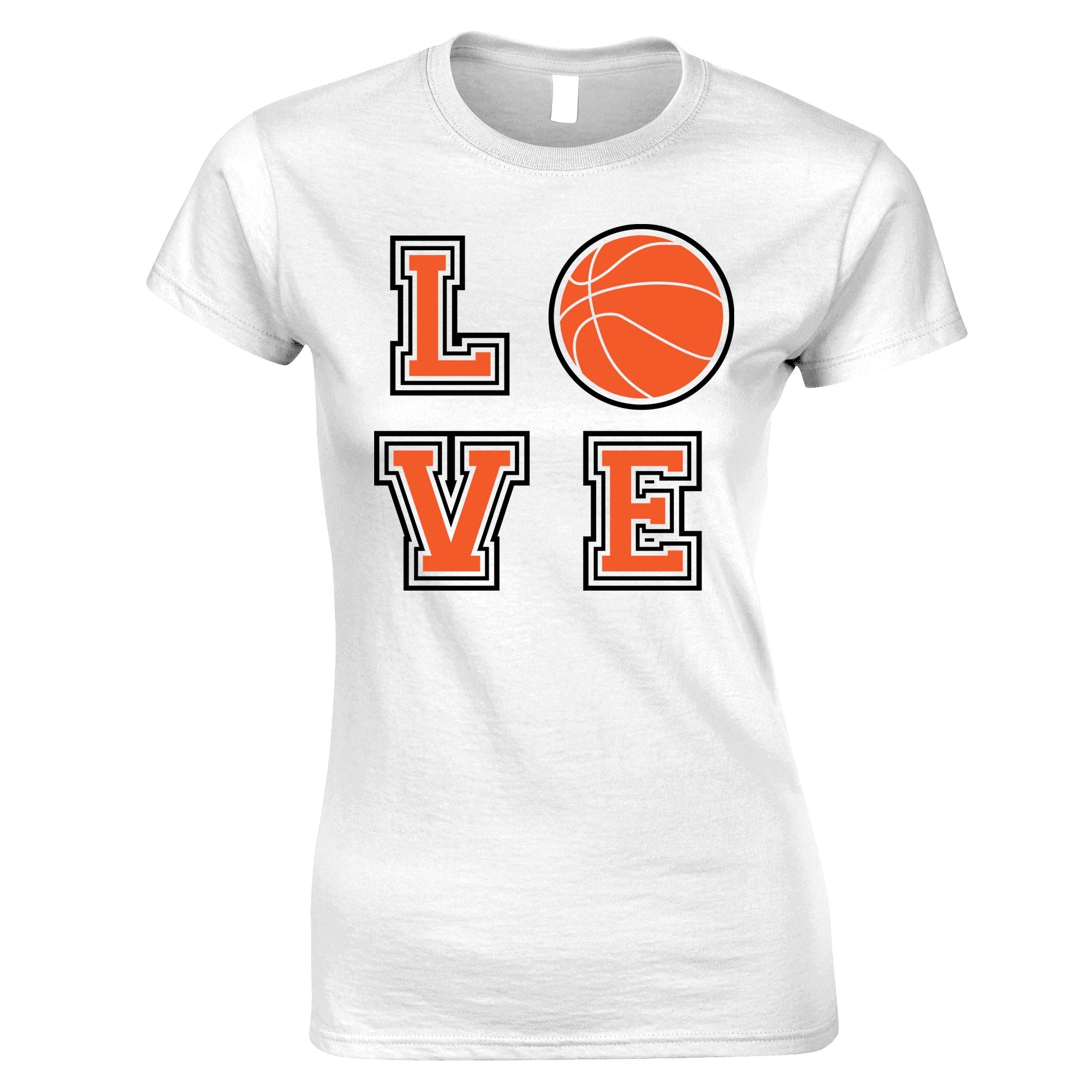 Love Basketball Womens T Shirt