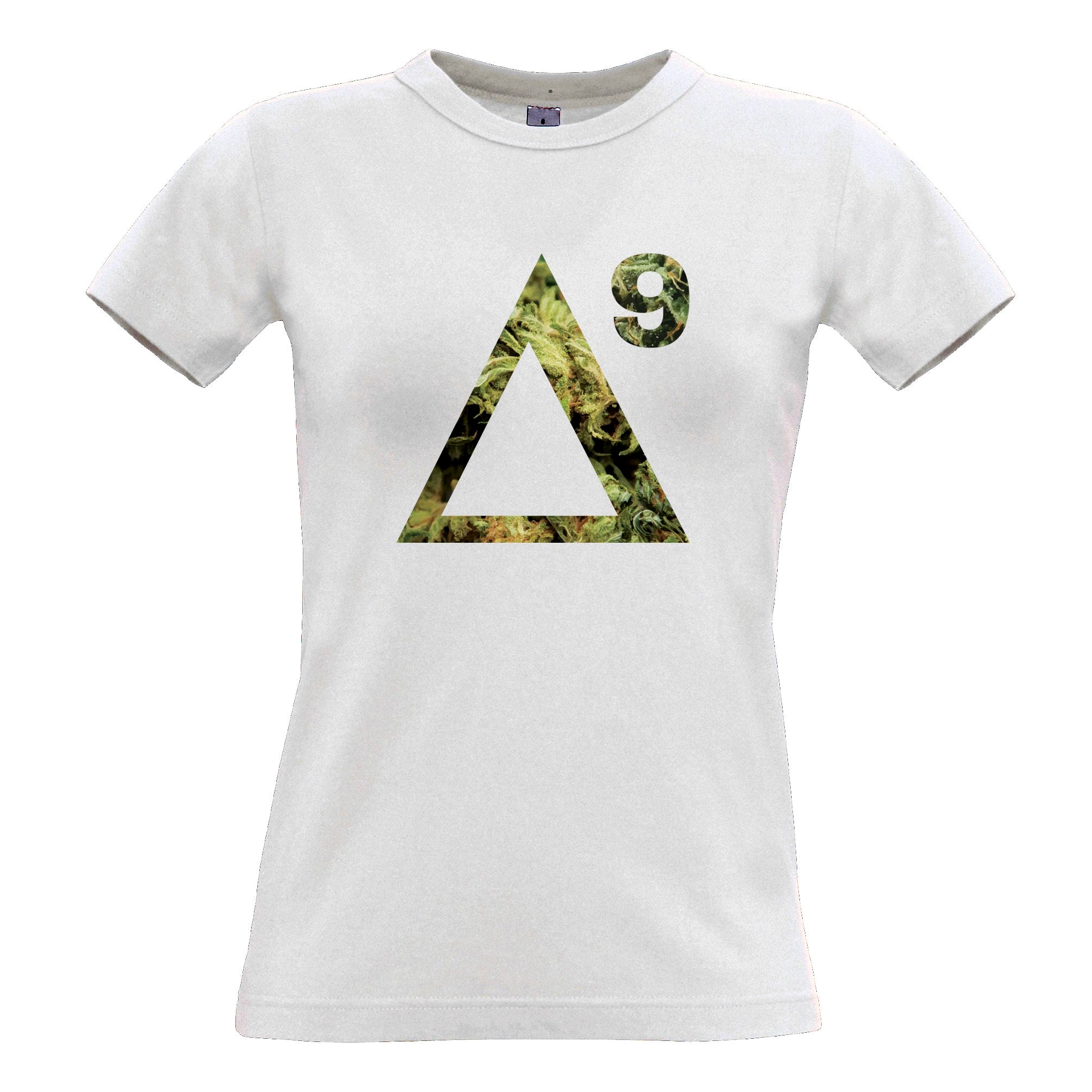 Delta 9 THC Womens T Shirt Cannabis Molecule