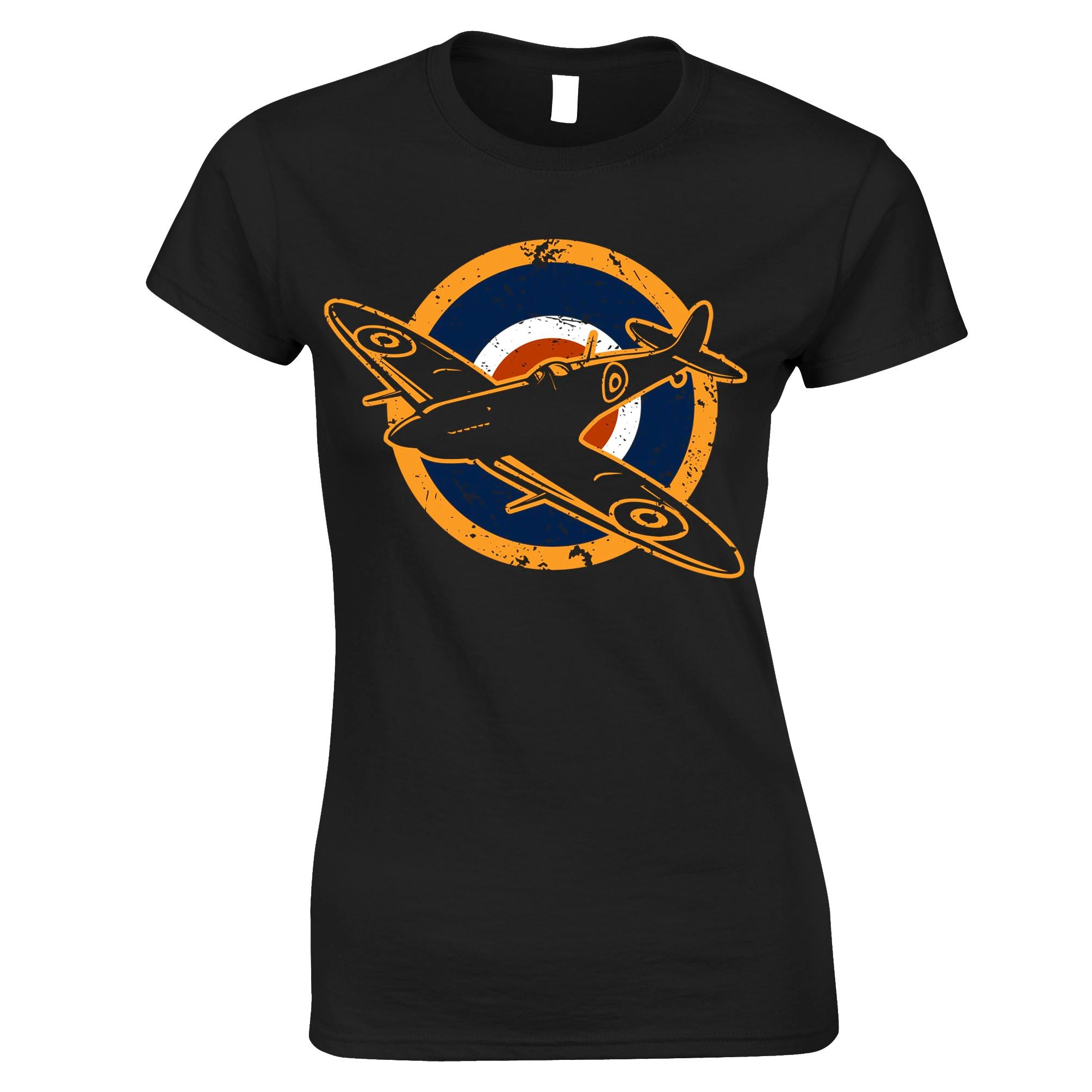 Spitfire Airplane Womens T Shirt