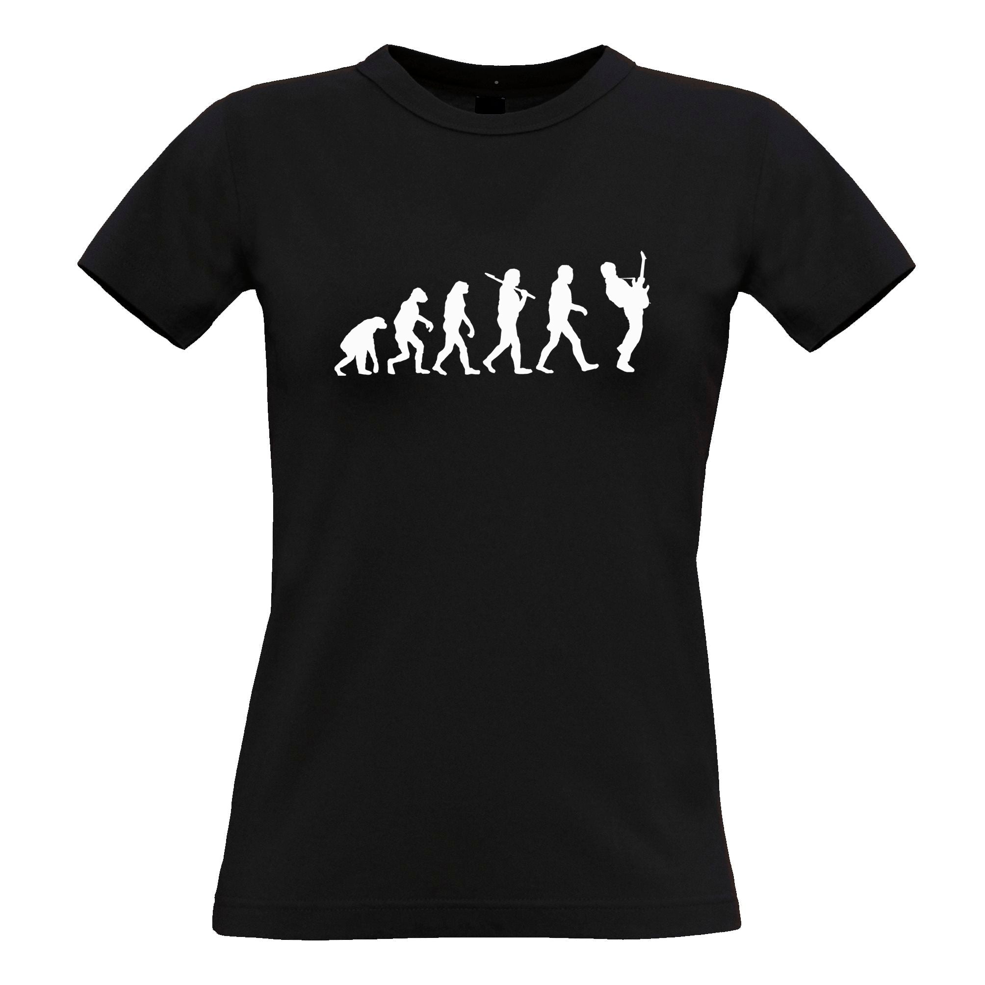 Evolution Of A Guitarist Womens T Shirt