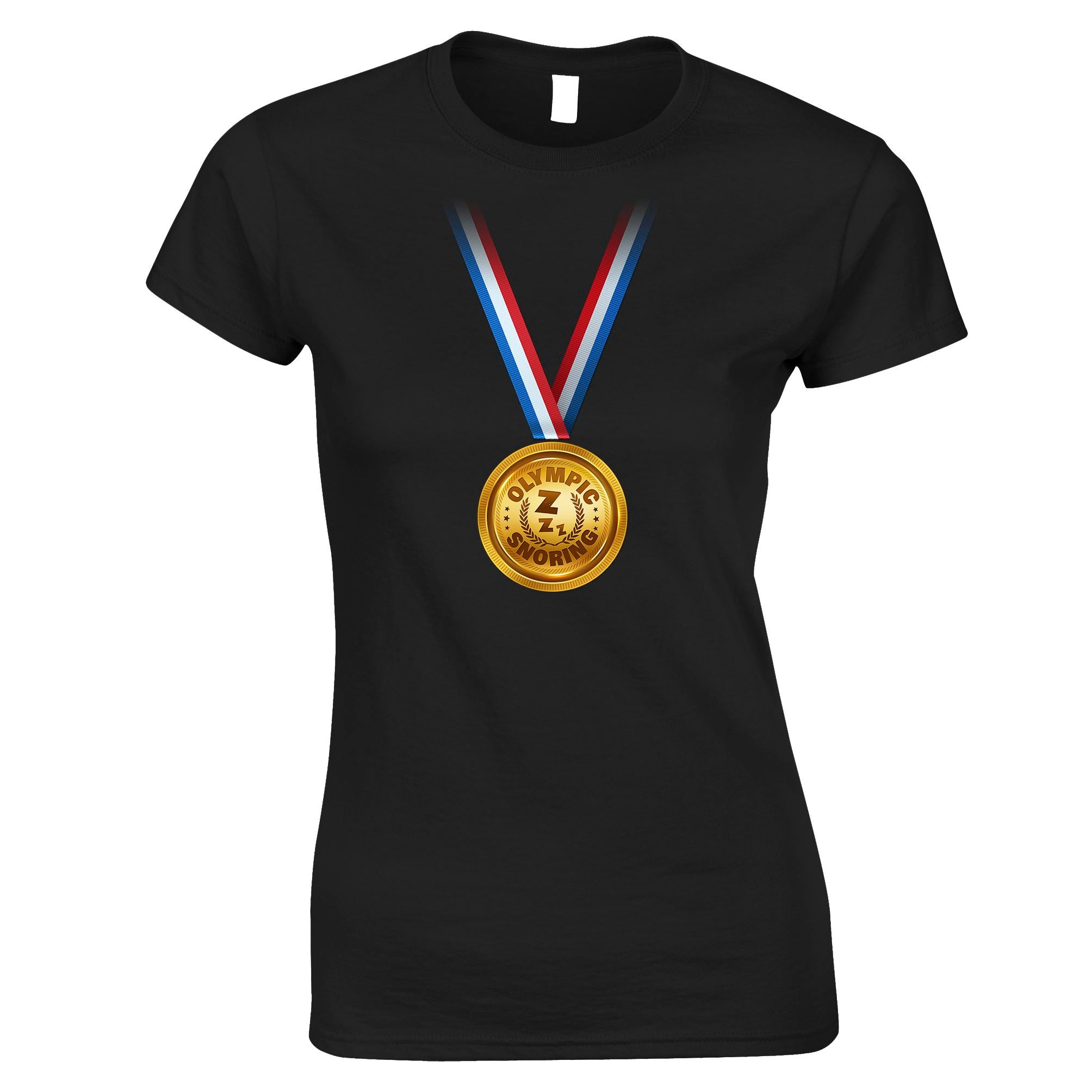 Olympic Snoring Gold Medal Womens T Shirt