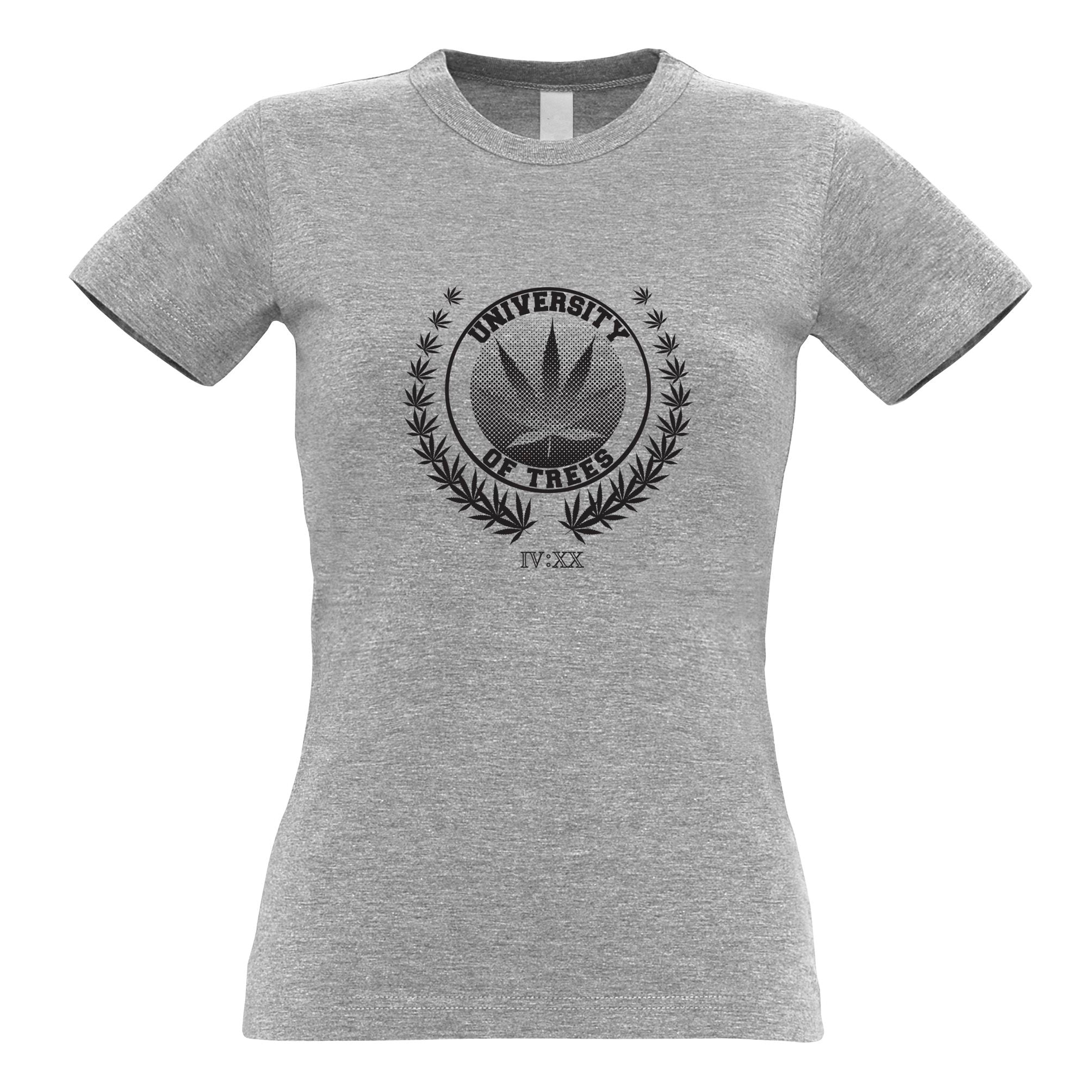 Stoner Womens T Shirt University of Trees IV:XX 420 Logo