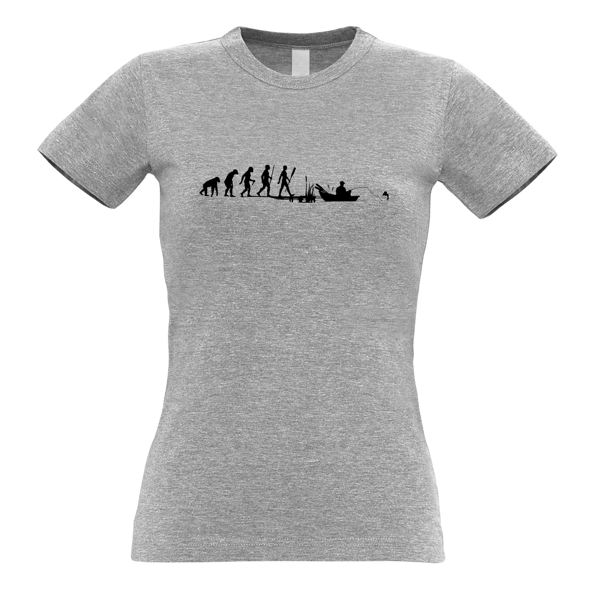 Evolution Of An Angler Womens T Shirt