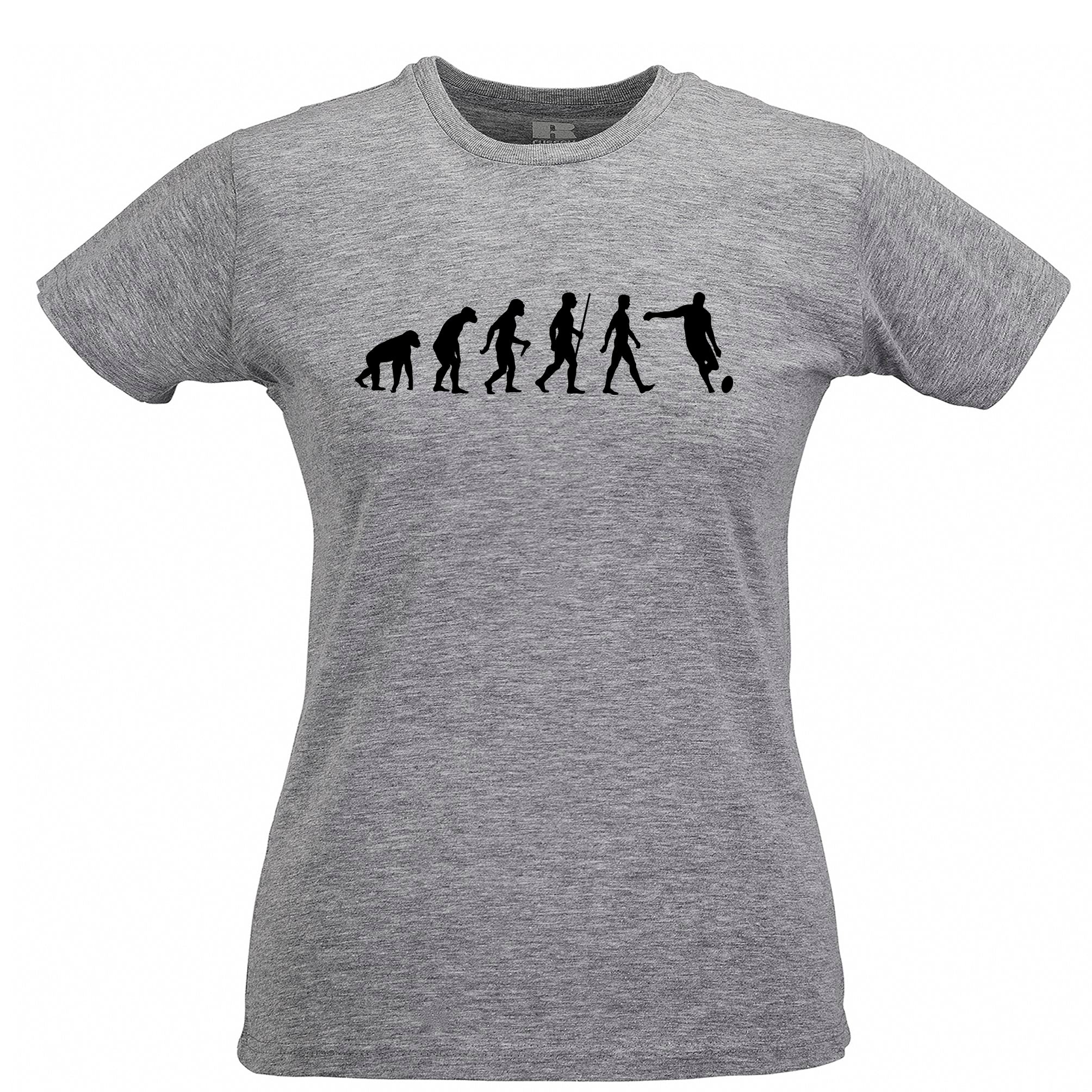 Sports Womens T Shirt Evolution Of A Rugby Ball Kick