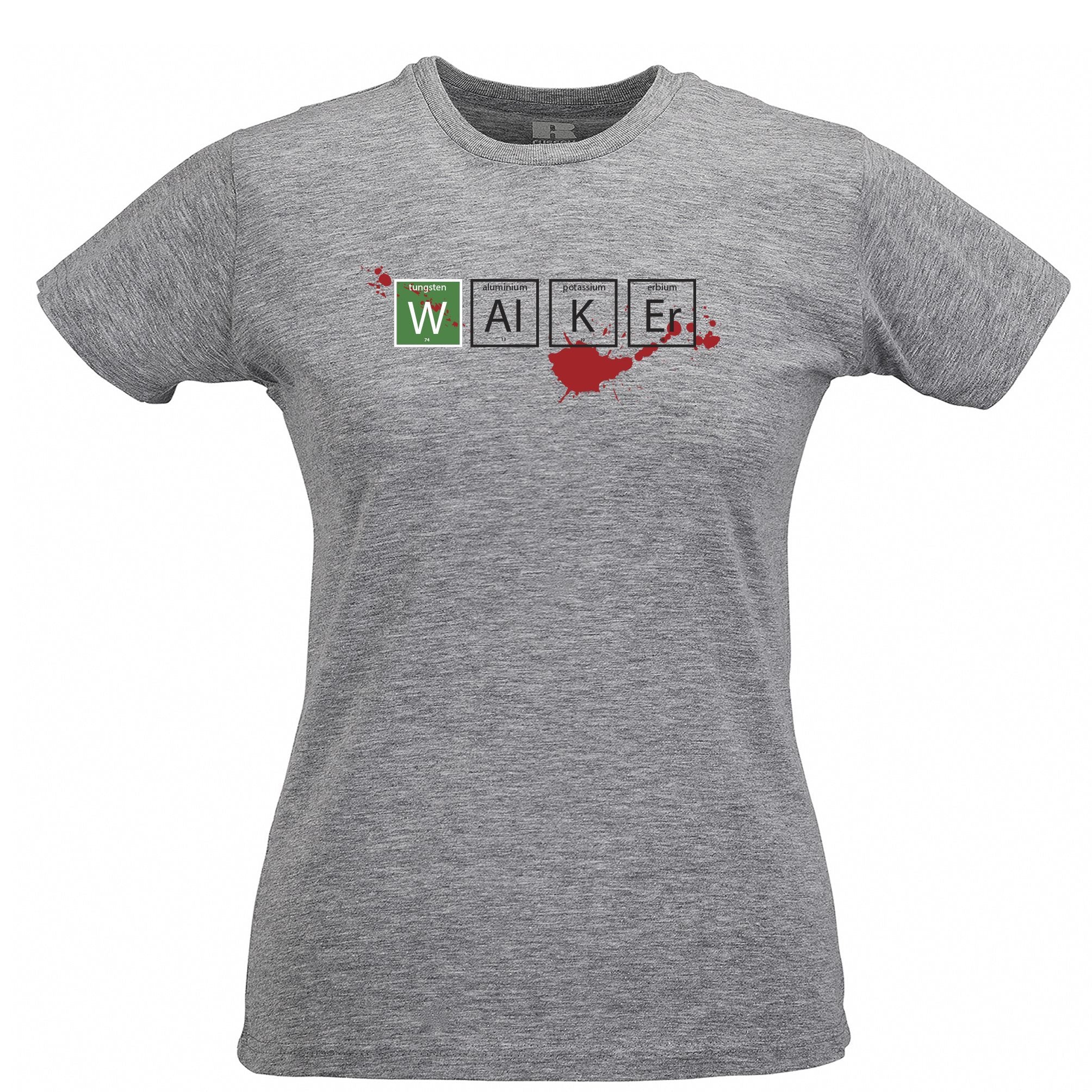 Geeky TV Parody Womens T Shirt Walker Periodic Table