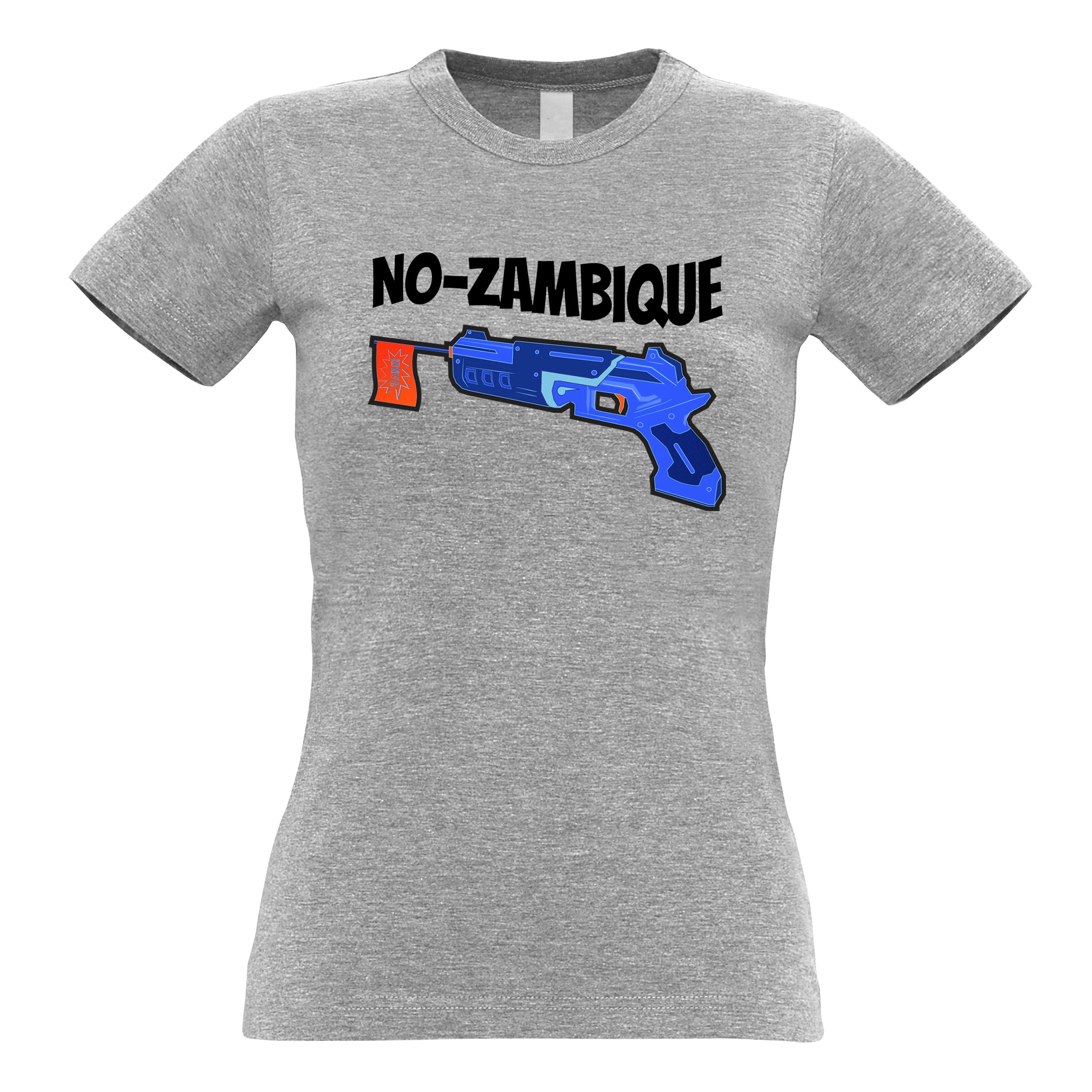 Funny Gaming Womens T Shirt Mozambique Shotgun Joke