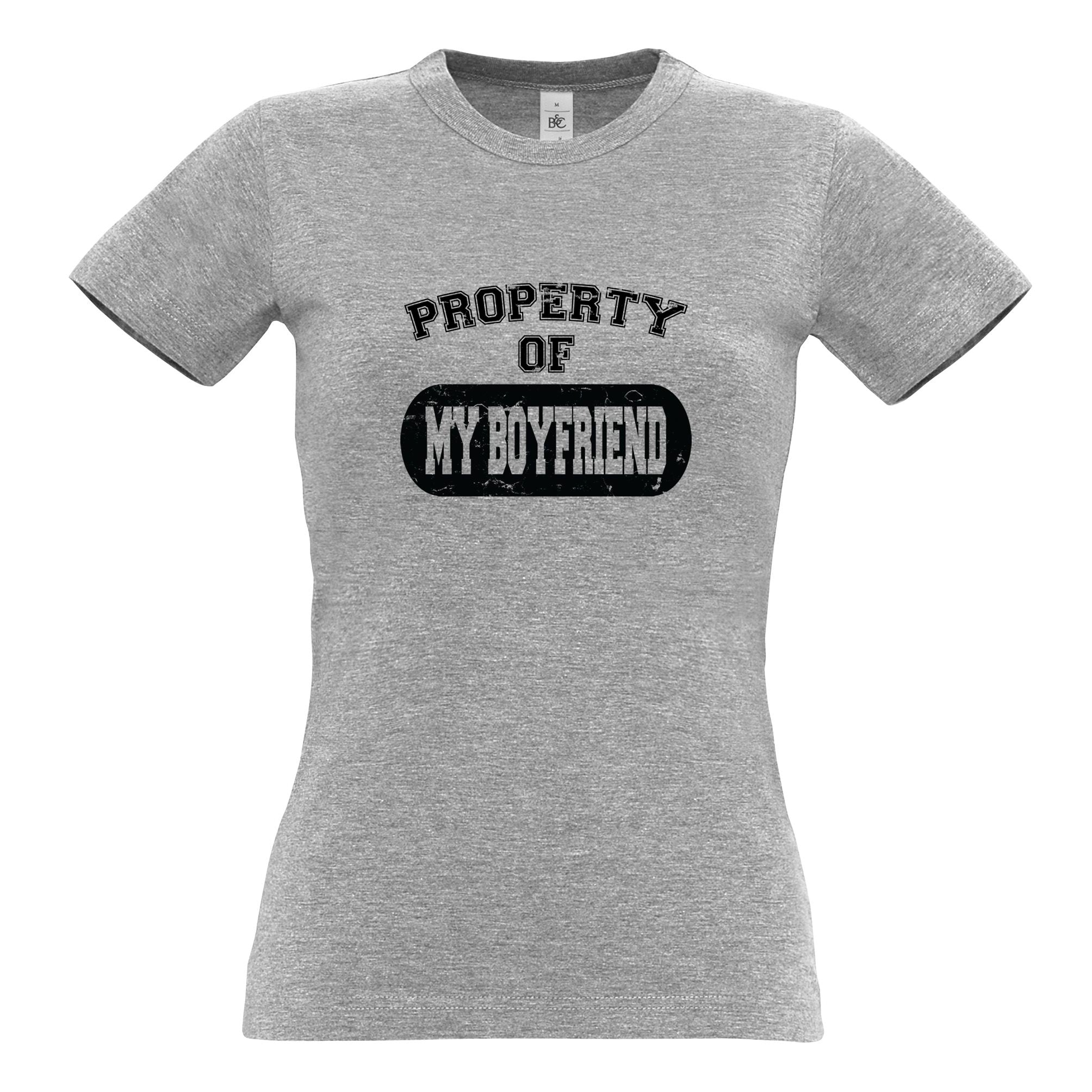 Property Of My Boyfriend Womens T Shirt