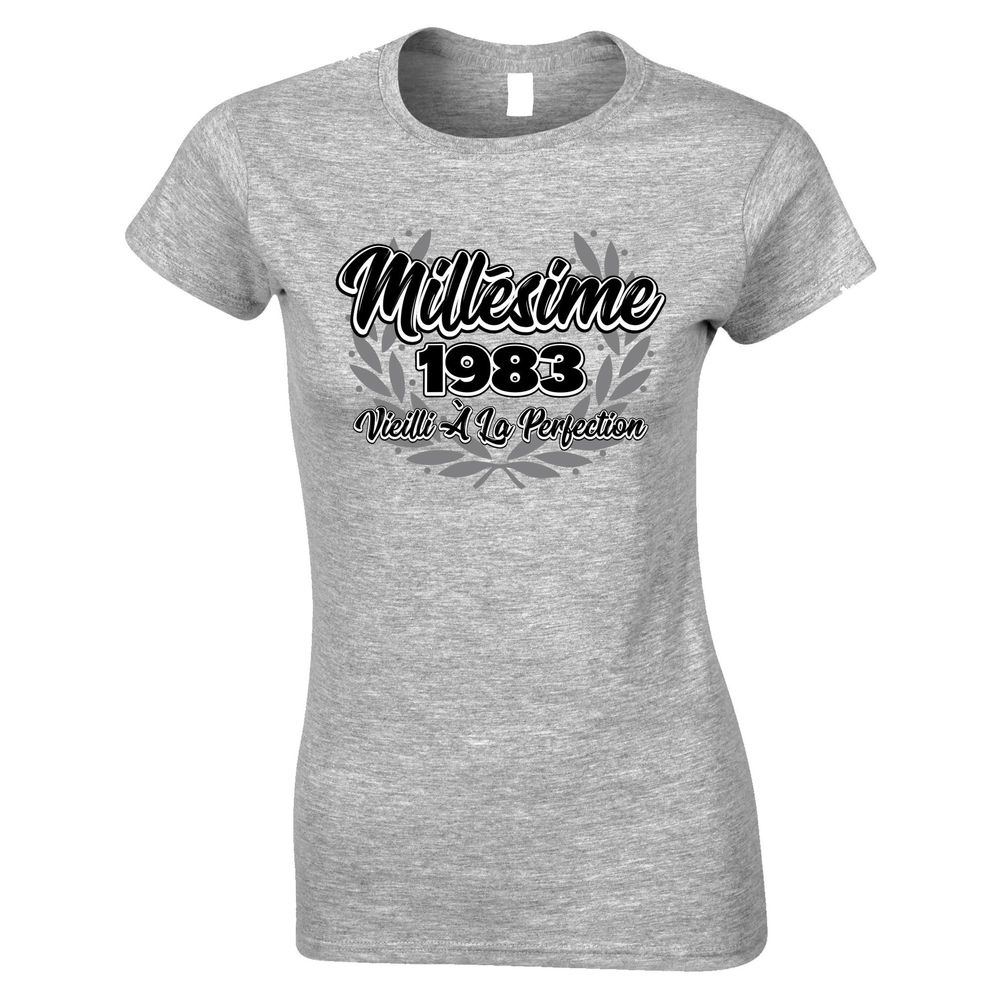 French 40th Birthday Womens T Shirt Aged to Perfection