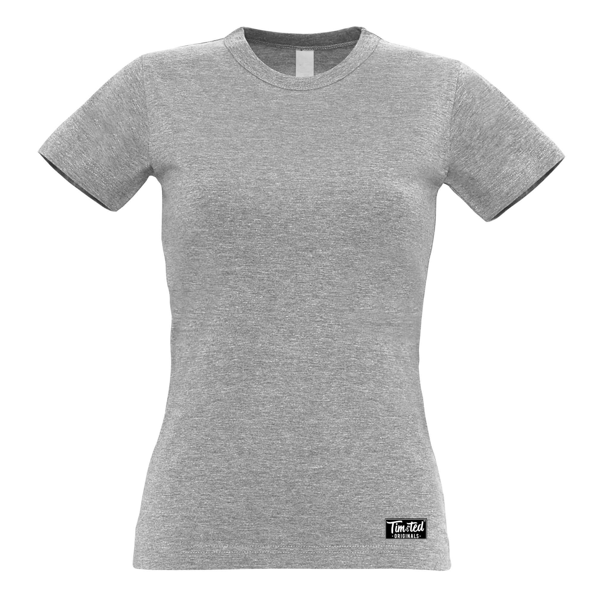 Tim and Ted Logo Premium Plain Womens T Shirt Apparel