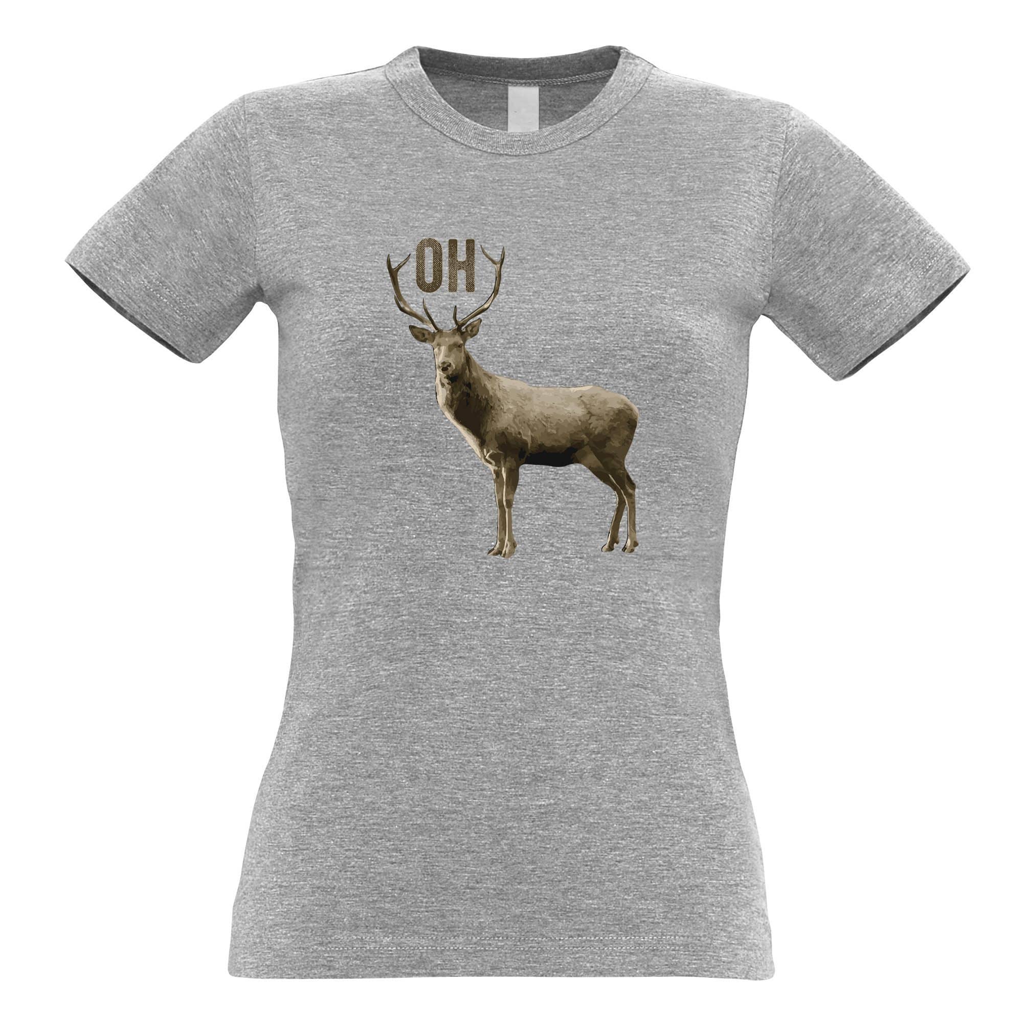 Buck Doe Womens T Shirt Funny Oh Deer Pun Slogan