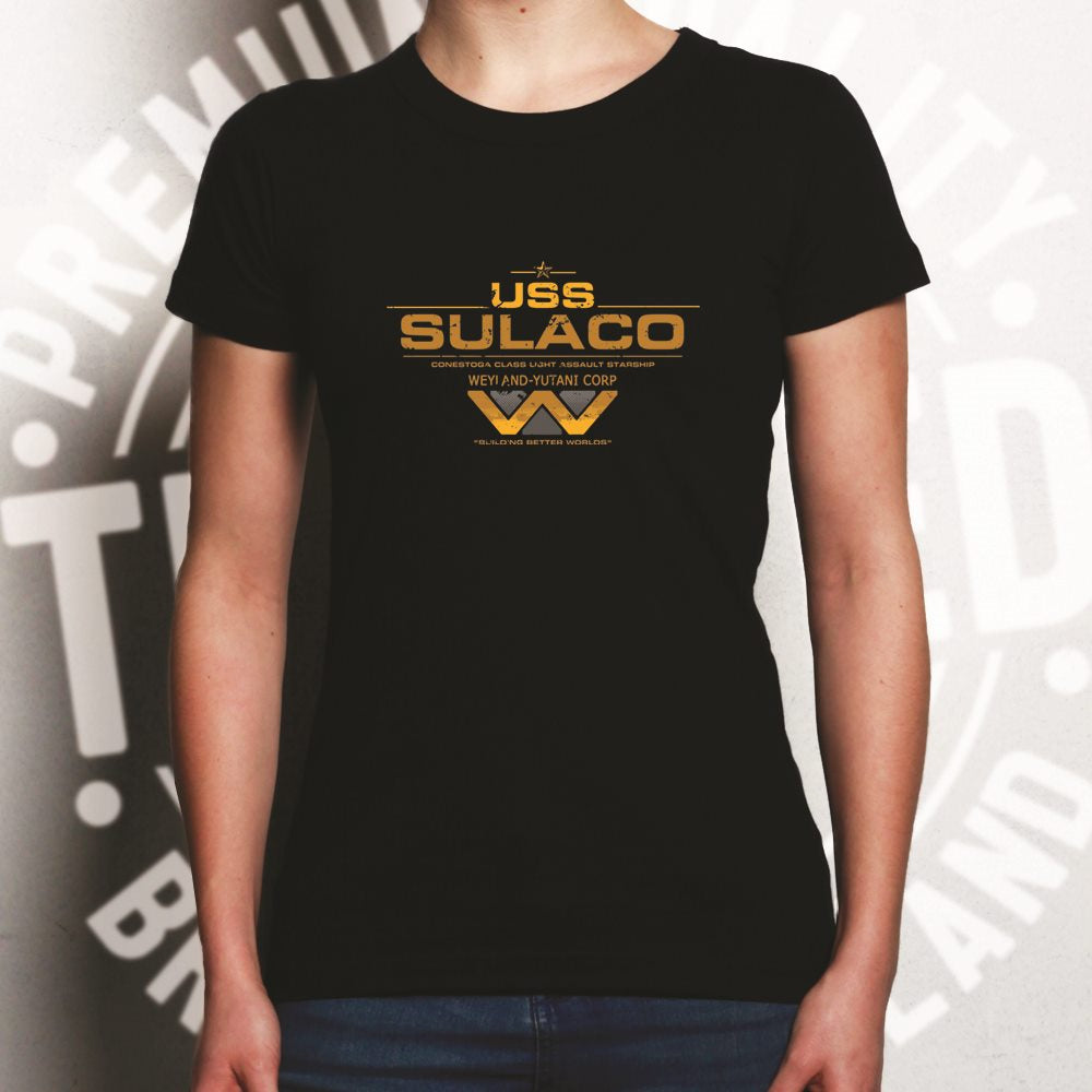 Alien Womens T Shirt USS Sulaco Building Better Worlds