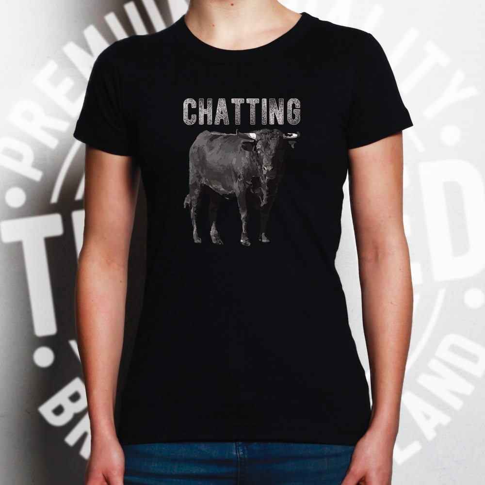 Bull Ox Womens T Shirt Chatting Bullocks Joke