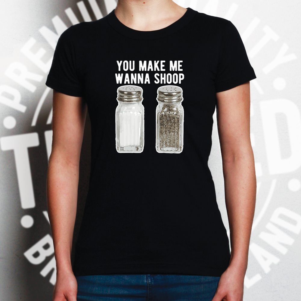 Hip Hop Womens T Shirt Salt and Pepper Shakers