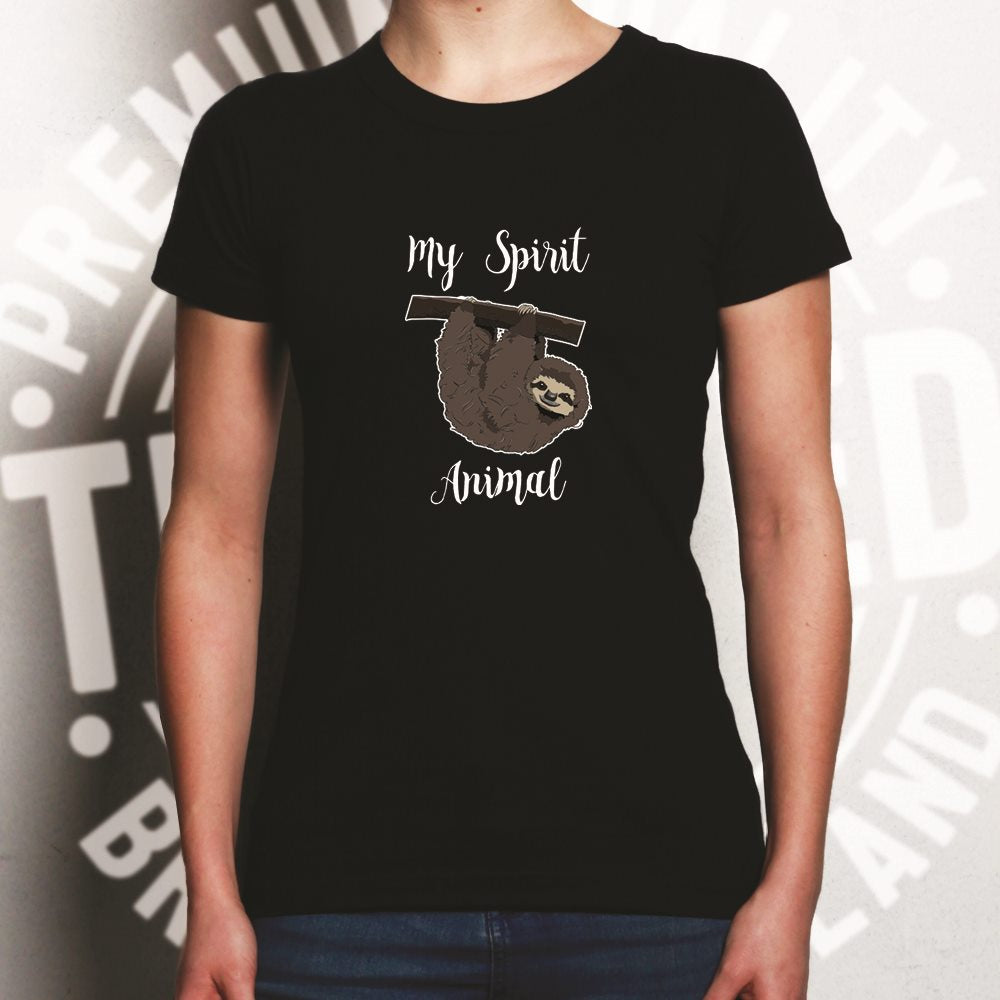 My Spirit Animal Is A Sloth Cute Womens T Shirt