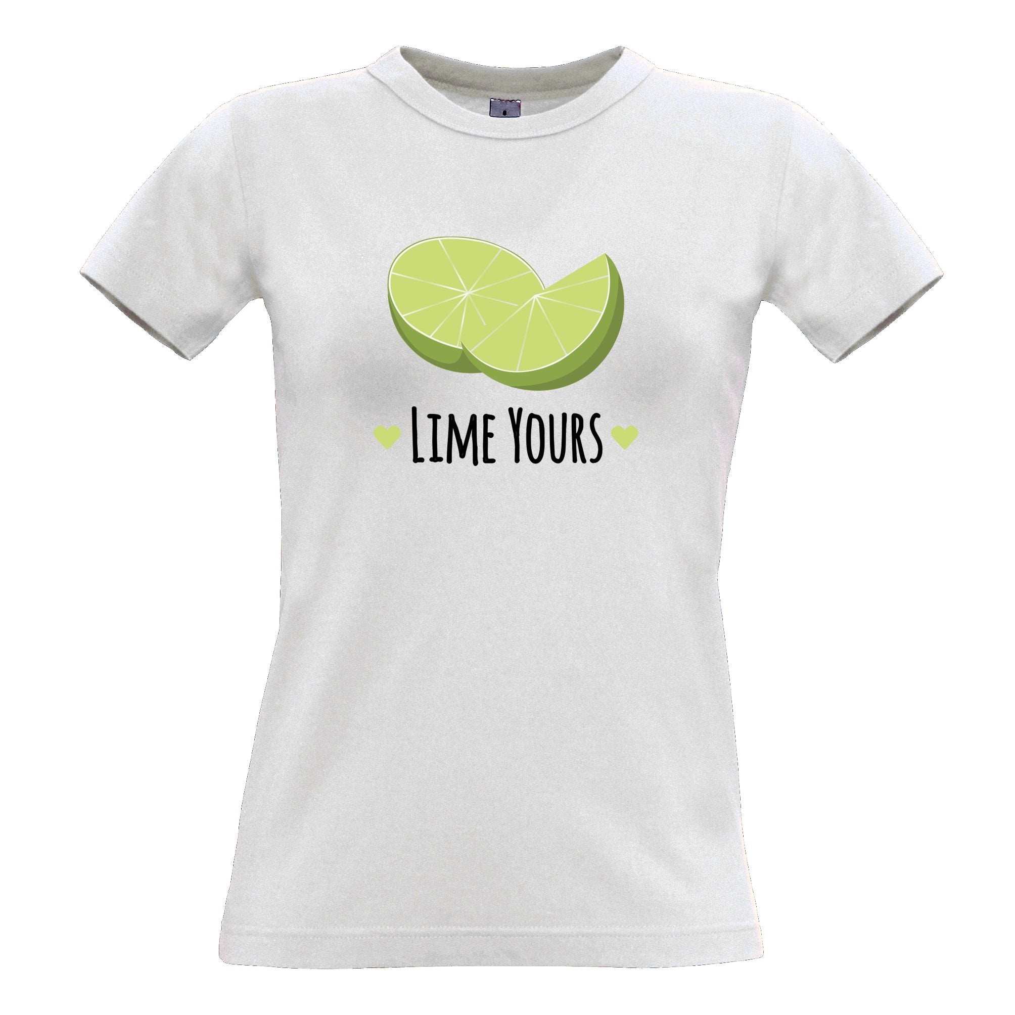 Novelty Couples Pun Womens T Shirt I'm Yours Lime Joke Slogan