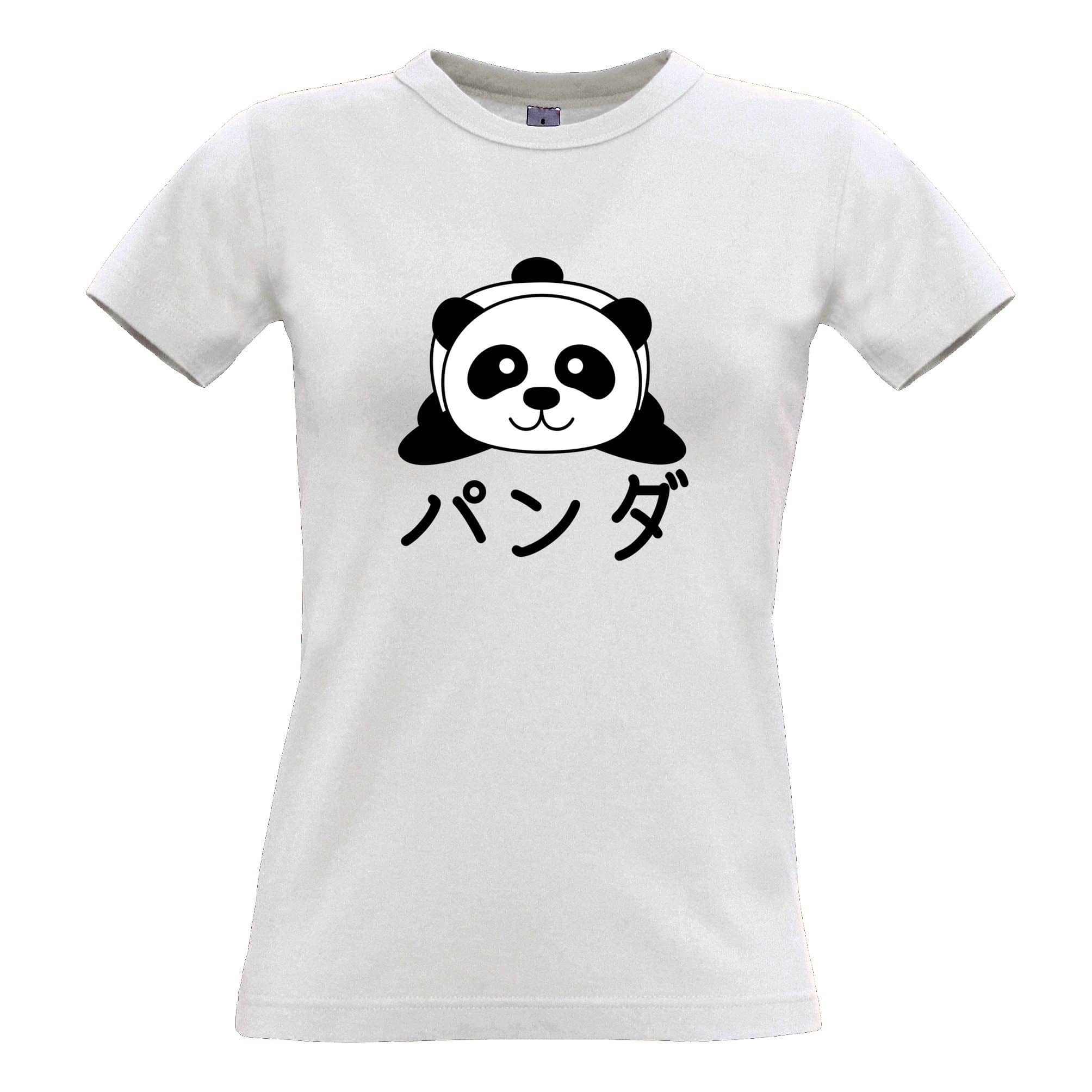 Cute Japanese Baby Panda Womens T Shirt