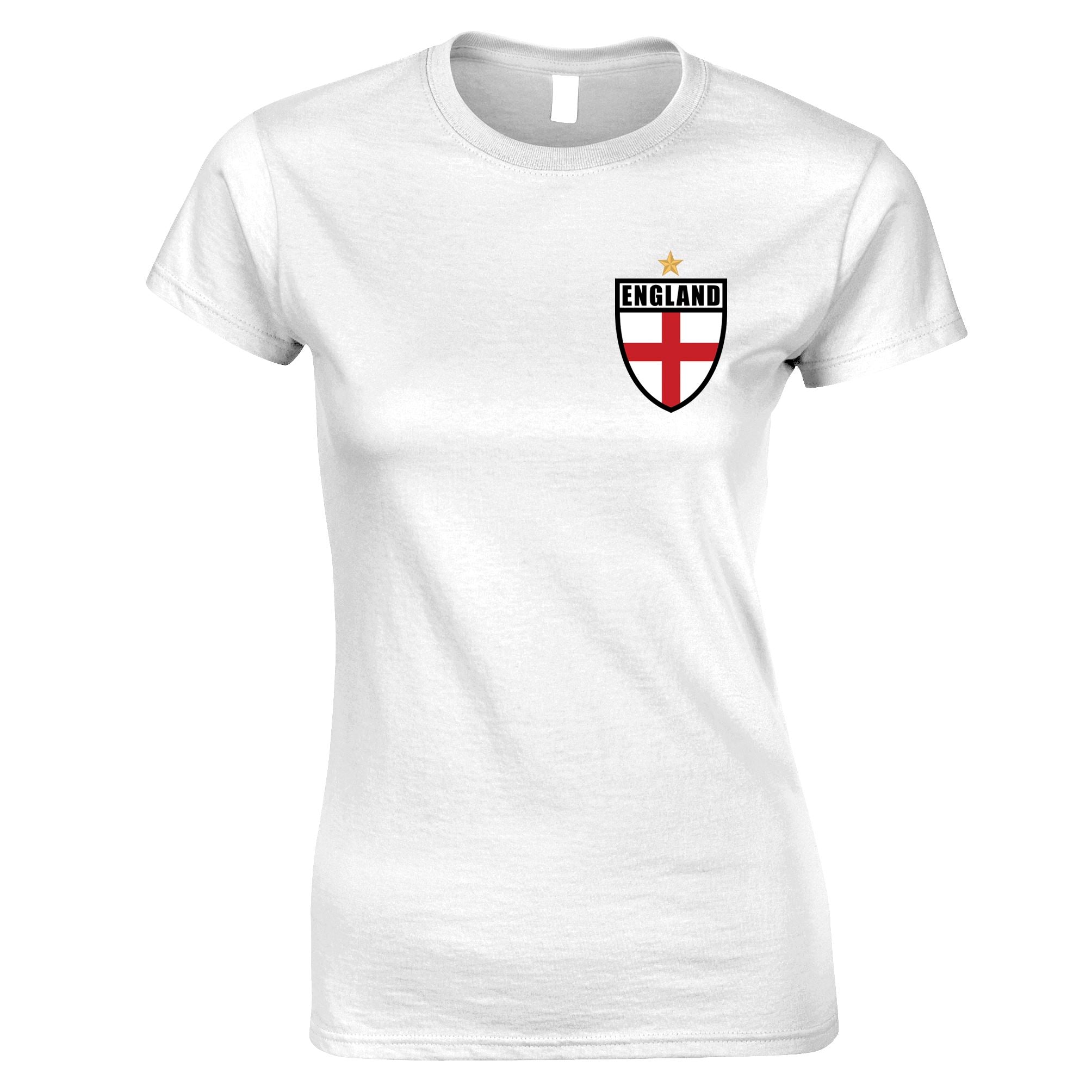 England Chest Pocket Womens T Shirt