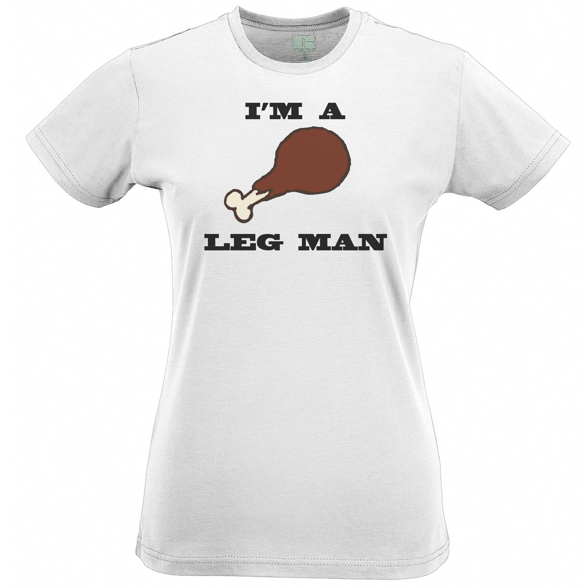 Thanksgiving Womens T Shirt I'm A Leg Man Drumstick Slogan