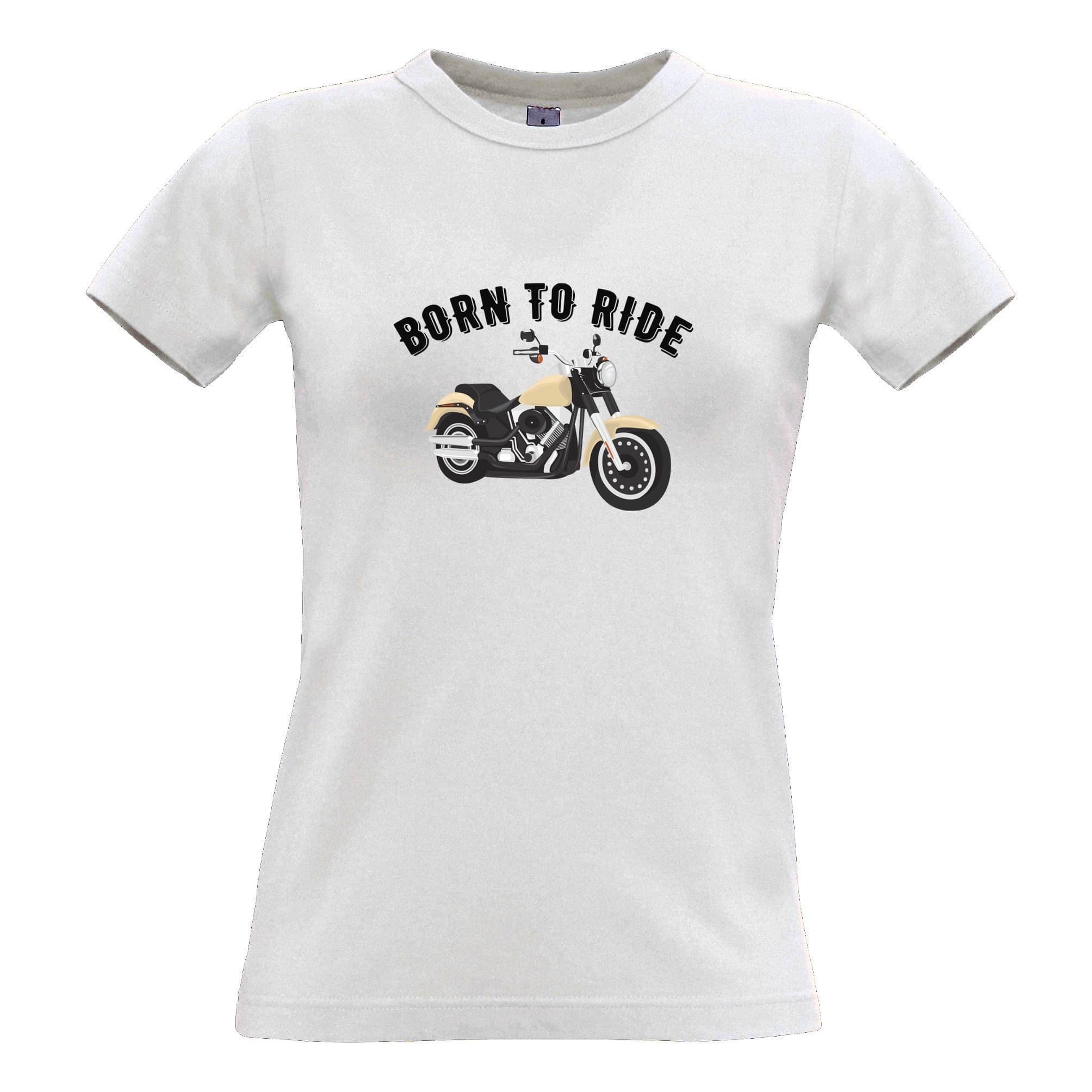 Born To Ride Motorcycle Womens T Shirt