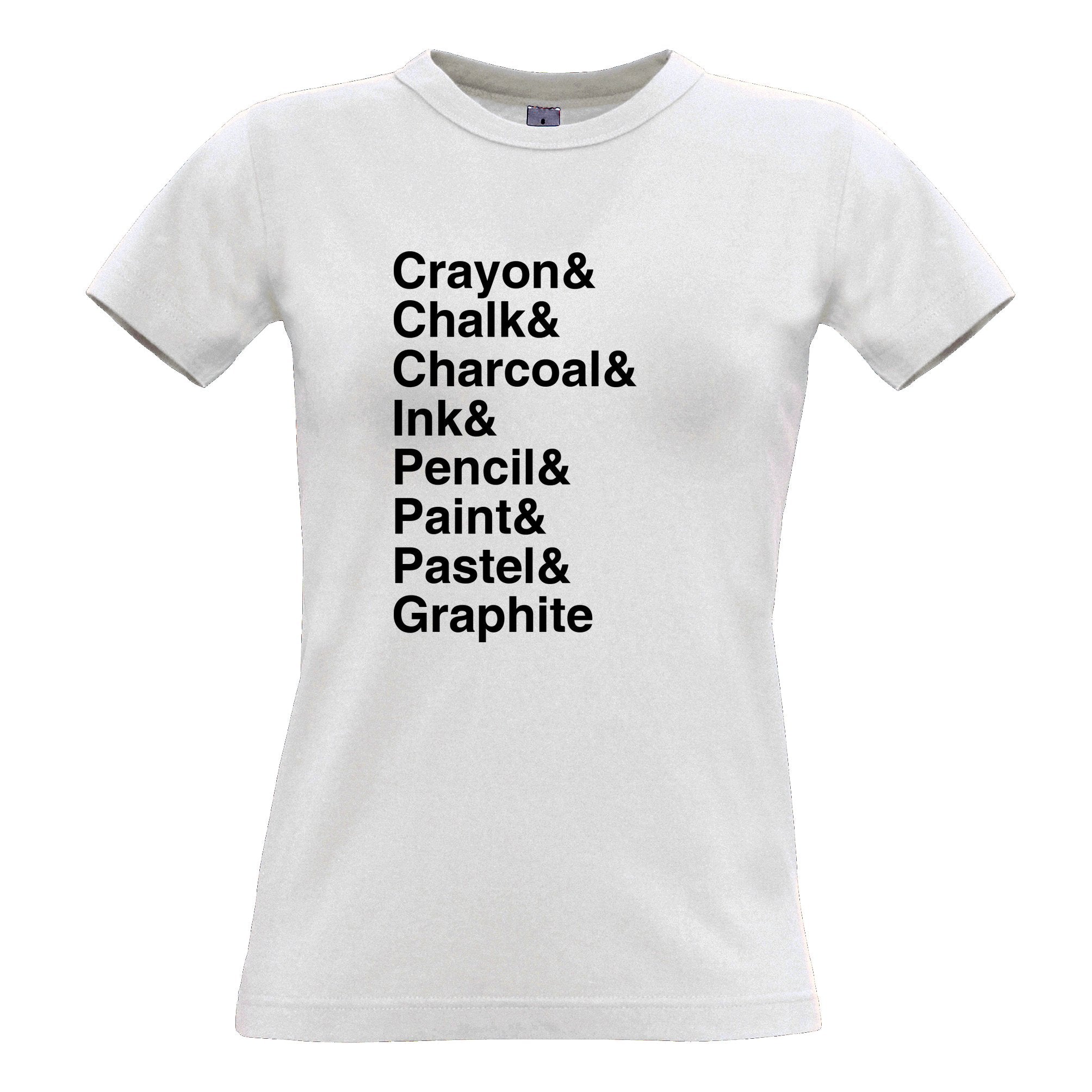 Utencils Womens T Shirt The Art Supplies List