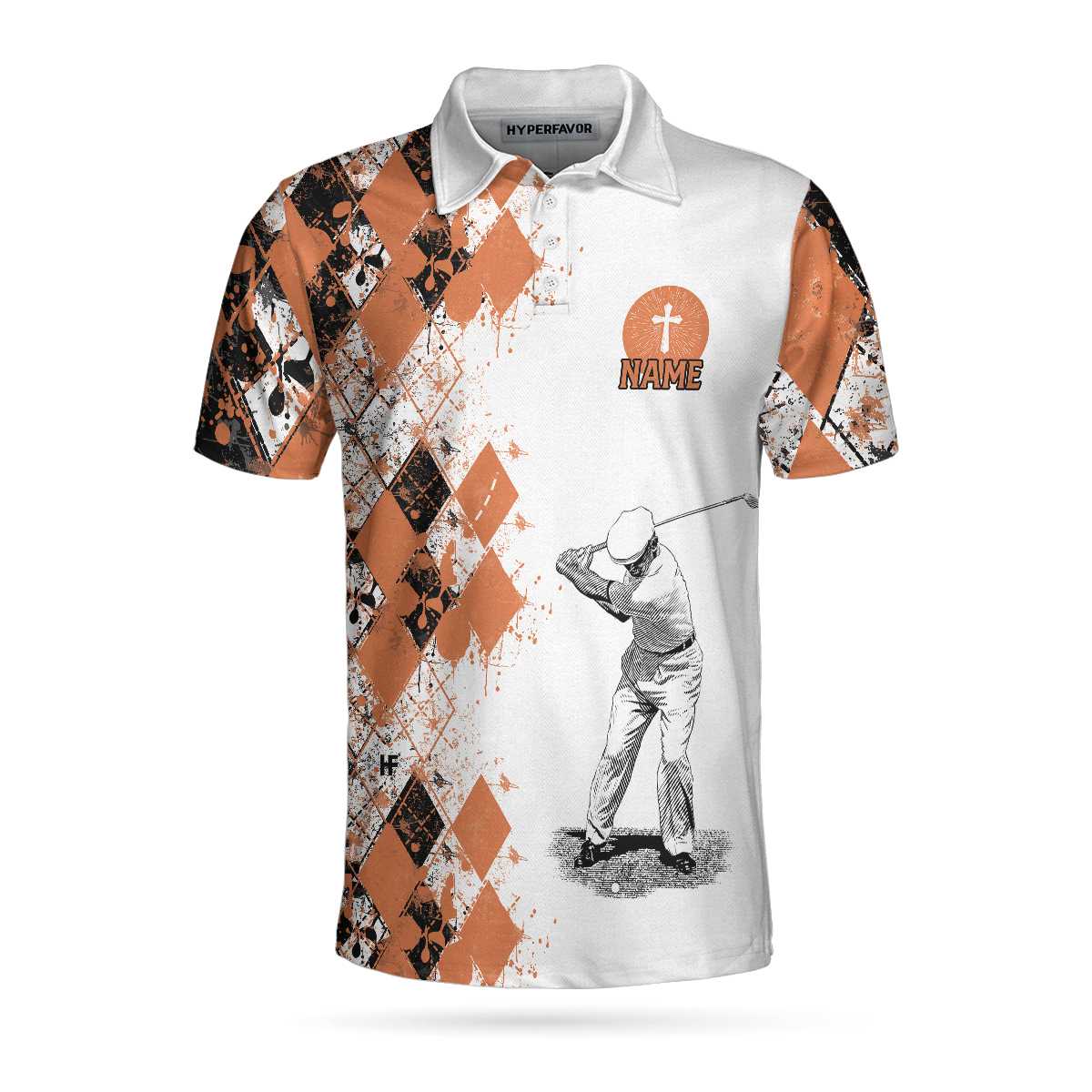 Golf I Am A Simple Man Custom Polo Shirt Argyle Pattern Golf Shirt For Male Personalized Golf Gift