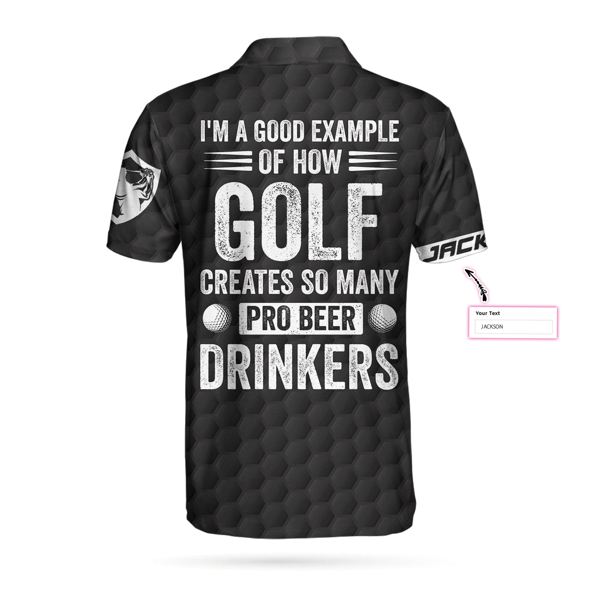 Im A Golf Pro Custom Polo Shirt Personalized American Flag Golf Shirt For Men Cool Gift For Golfers