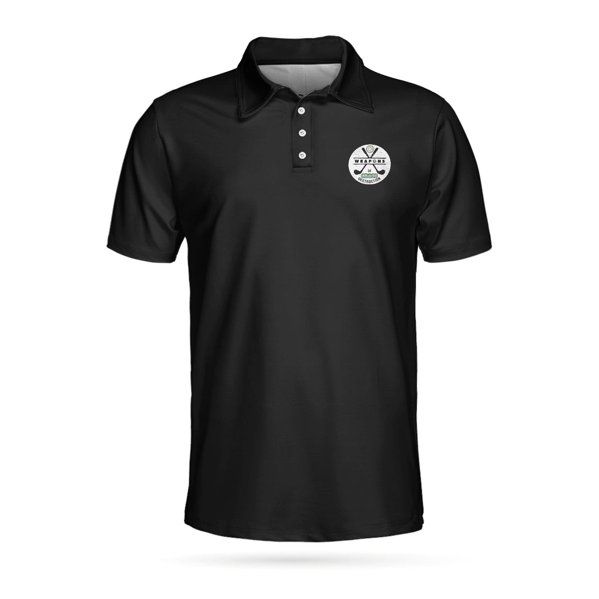 Weapons Of Grass Destruction Short Sleeve Custom Polo Shirt Personalized Black Polo Shirt Best Golf Shirt For Men